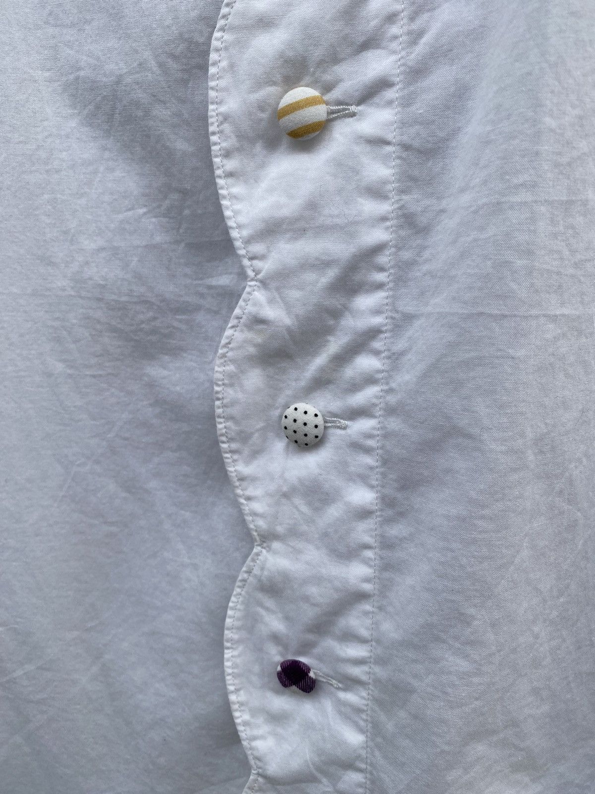Frapbois Frapbois Half Multicolor Buttons Ups White Shirt Size M / US 6-8 / IT 42-44 - 5 Thumbnail