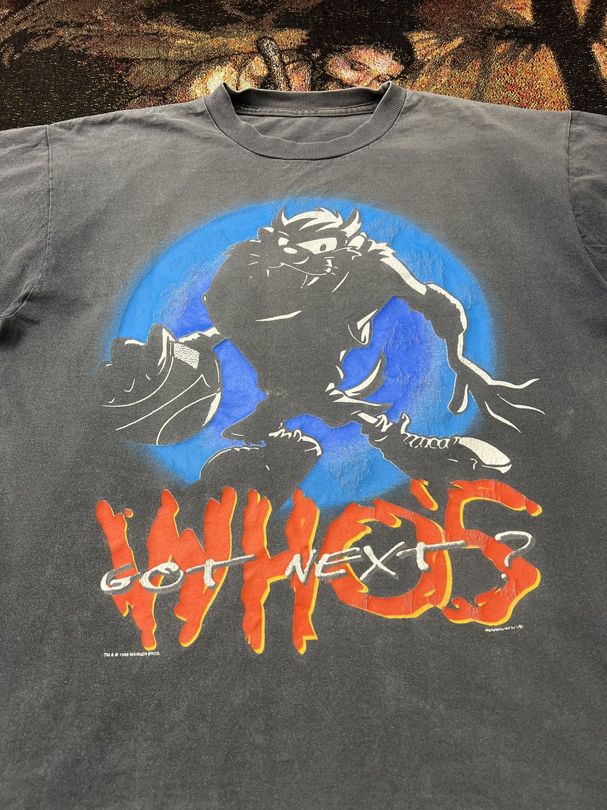 Warner Bros '96 Taz "Who's Got Next" Basketball Tee Size US L / EU 52-54 / 3 - 1 Thumbnail