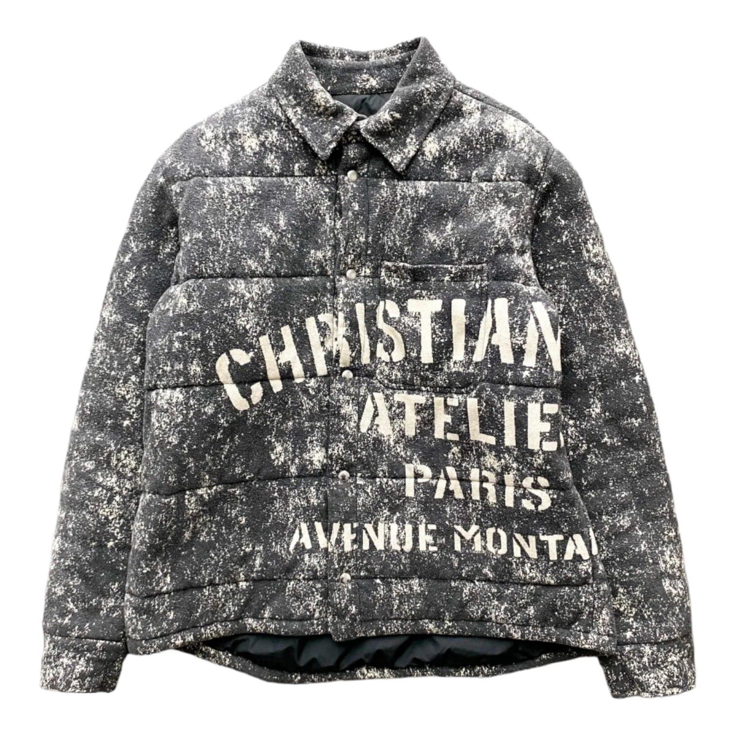 Dior Dior Atelier Quilted Overshirt Jacket Grey Size US XXL / EU 58 / 5 - 1 Thumbnail