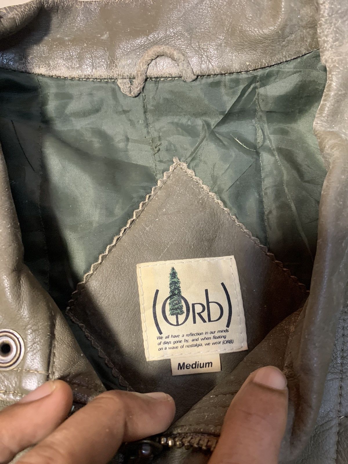 Japanese Brand RARE ORB BY MIZUNO COW LEATHER X COTTON JACKET RARE DESIGN Size US M / EU 48-50 / 2 - 10 Thumbnail