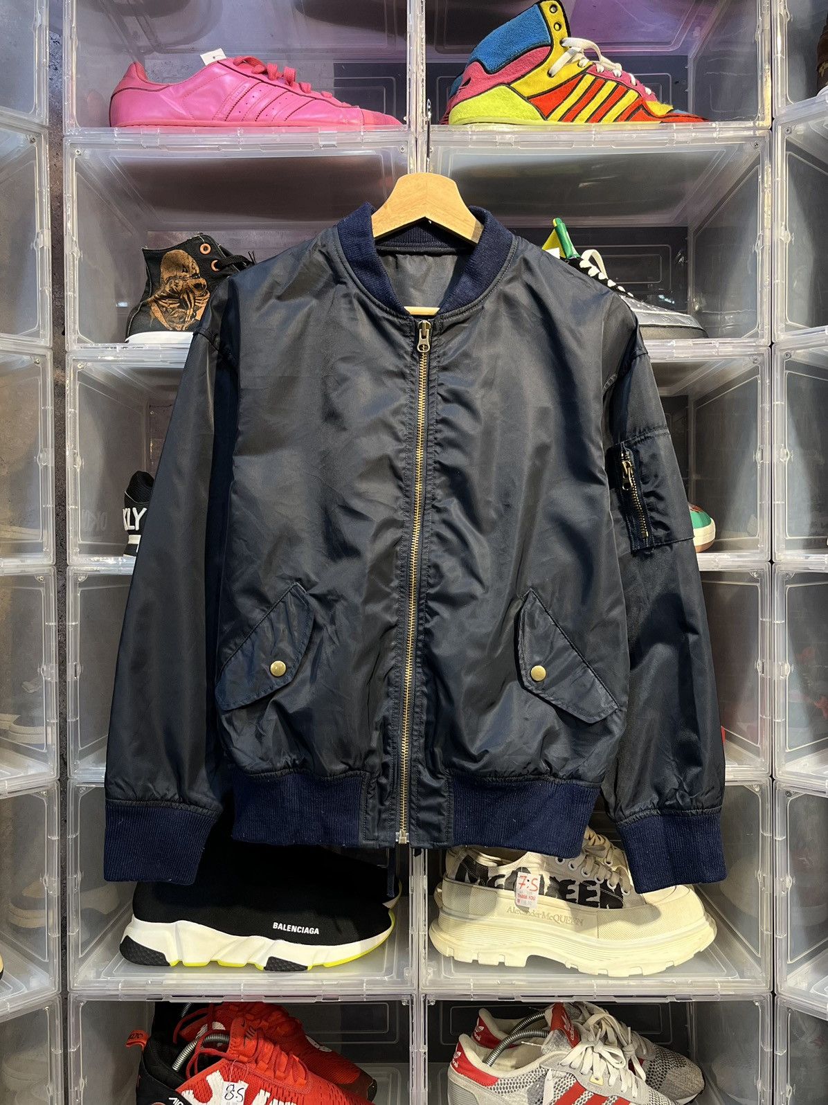 Beams Plus × Designer × Japanese Brand RAY BEAM by BEAMS JAPANESE BOMBER JACKET ADJUSTABLE Size L / US 10 / IT 46 - 1 Thumbnail