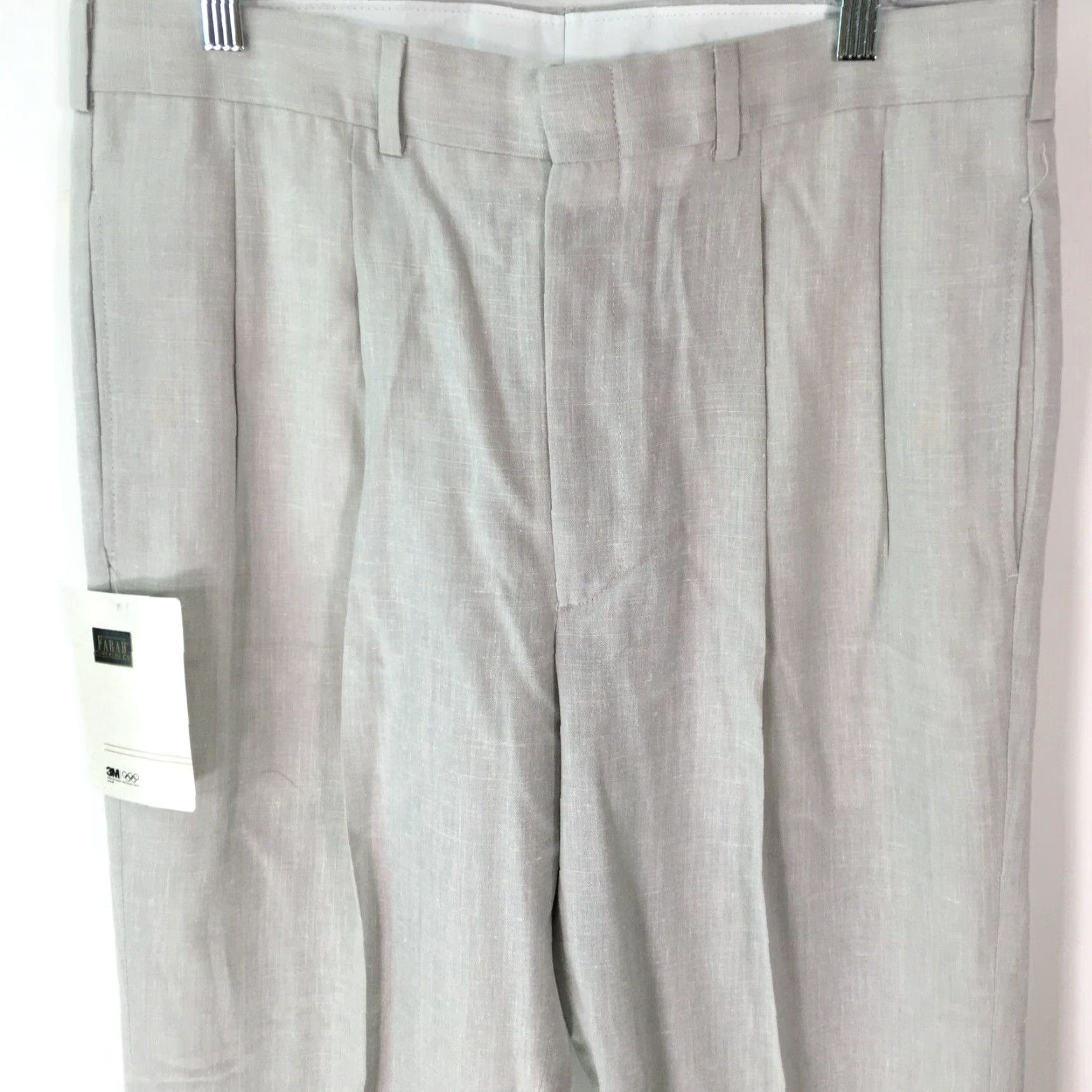 Farah Farah Brand Farah Clothing Co Mens Dress Pants Size 34 X32 Beige Regular Rise High Flat Front Cords Straight Pants Size US 34 / EU 50 - 3 Thumbnail
