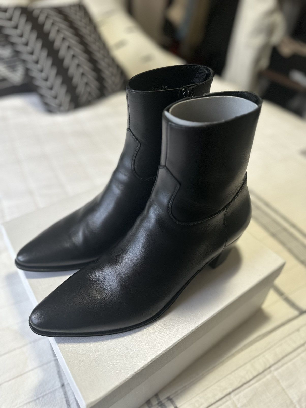 Celine o1rshd11223 Jacno Oxford Derby Boots Low in Black | Grailed