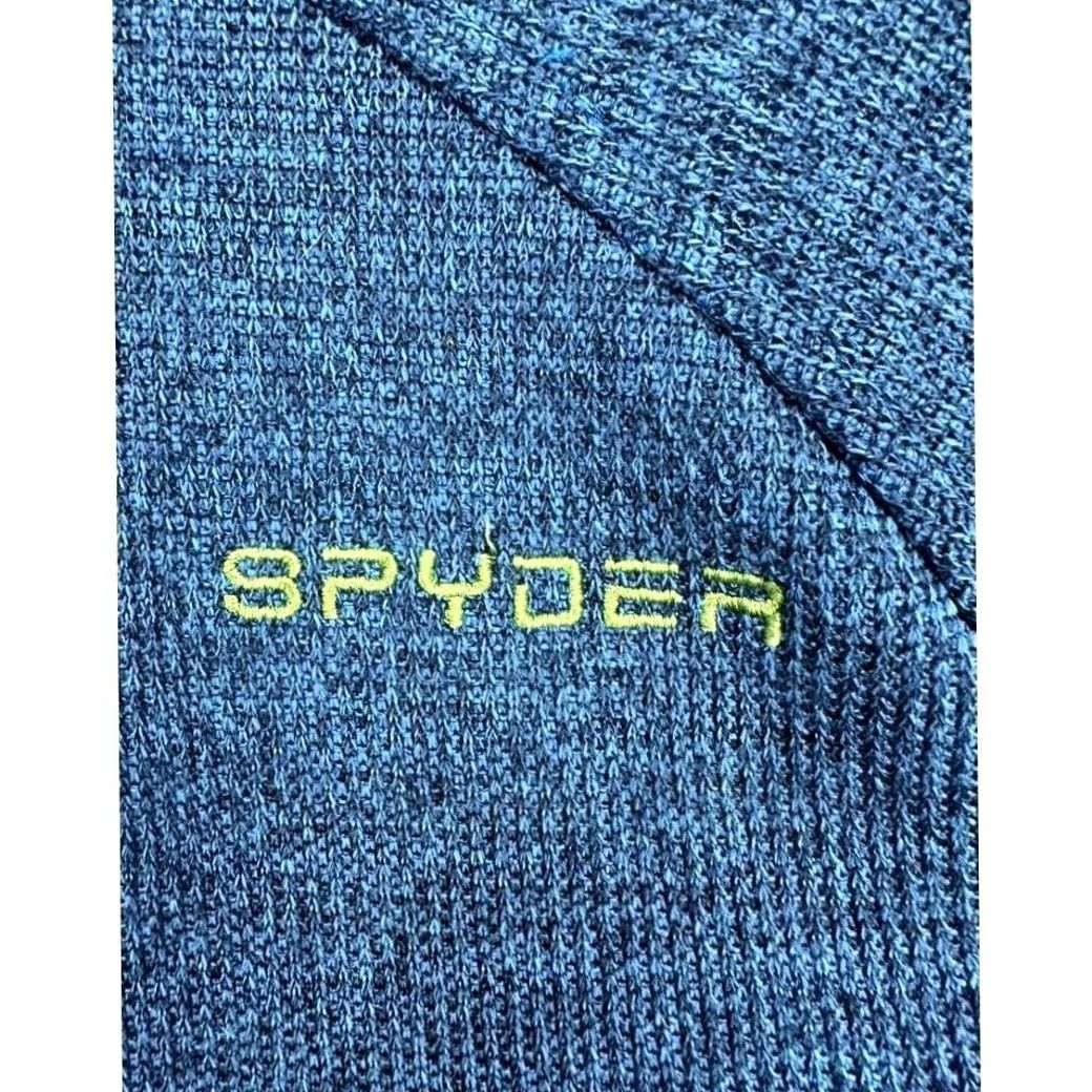 Spyder Spyder Sweatshirt Mens Large Blue Colorblock Pullover 1/4 Zip Logo EUC Size US L / EU 52-54 / 3 - 7 Thumbnail