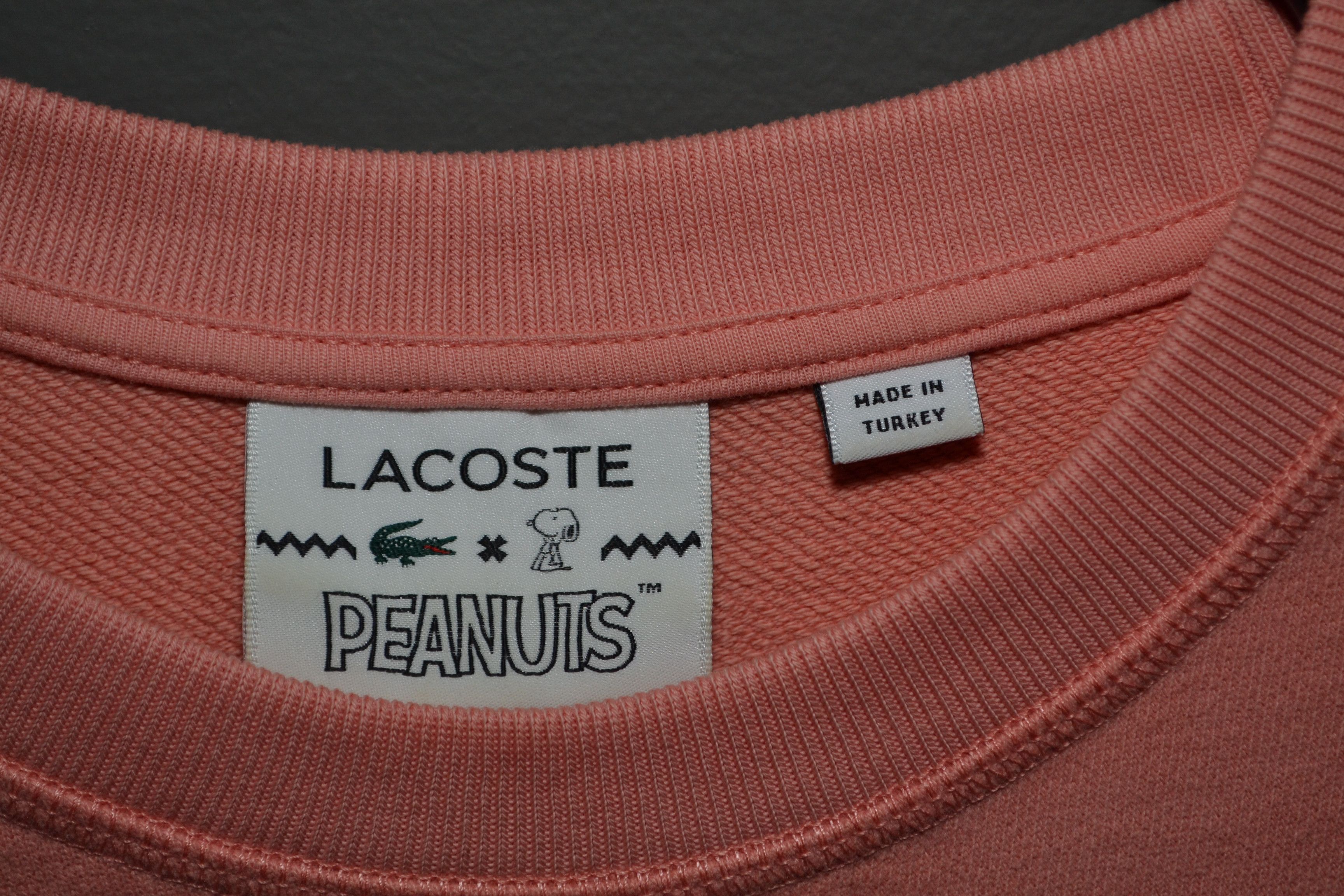 Lacoste × Peanuts Lacoste x Peanuts Collaboration Pink Sweatshirt Jumper 32 Size XXS / US 00 / IT 34 - 3 Thumbnail