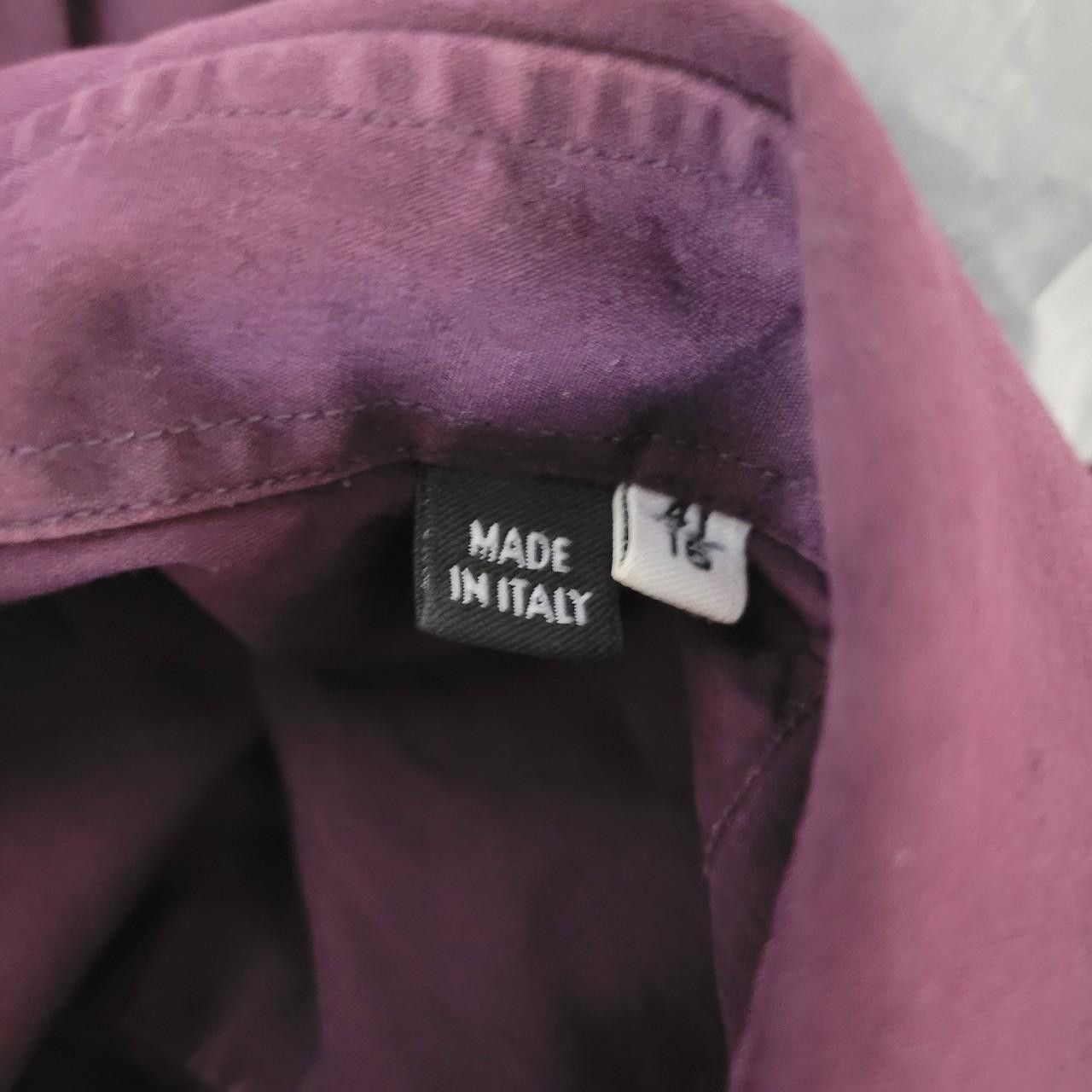 Helmut Lang Early 00's plum button up Size US L / EU 52-54 / 3 - 7 Thumbnail