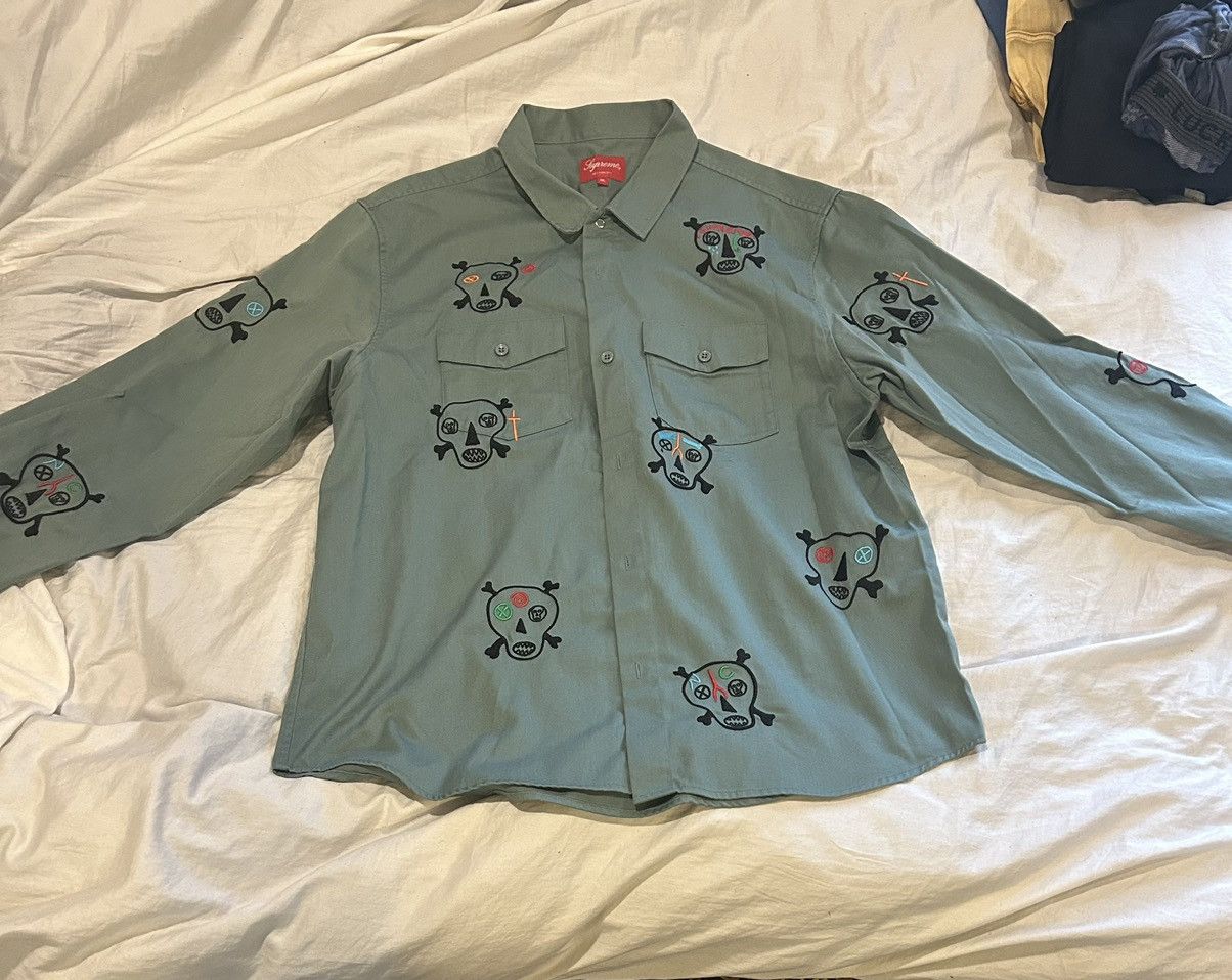 Supreme Supreme skull embroidery Size US XL / EU 56 / 4 - 2 Thumbnail