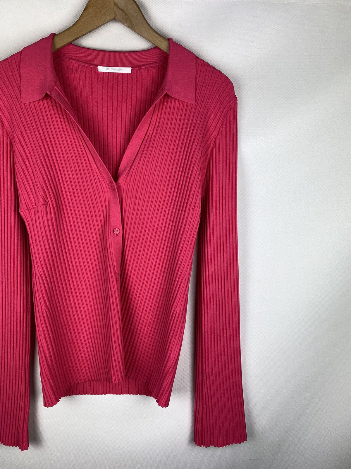 Helmut Lang Helmut Lang ladies pleated cardigan sweater size L Size L / US 10 / IT 46 - 3 Thumbnail