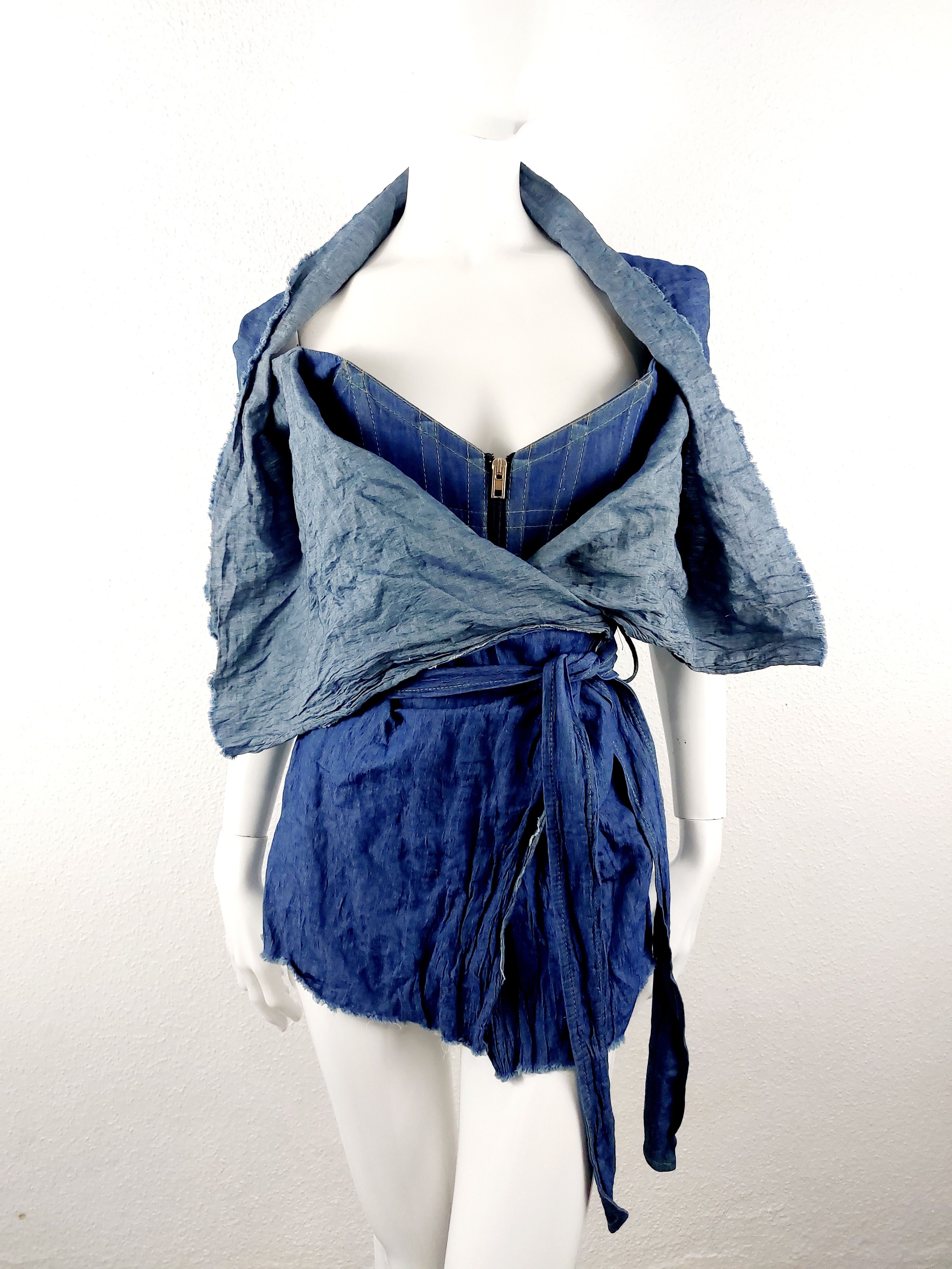 Vivienne Westwood Plein Sud Faycal Amor Leather Cuir Patchwork Corset Bustier Size M / US 6-8 / IT 42-44 - 5 Thumbnail