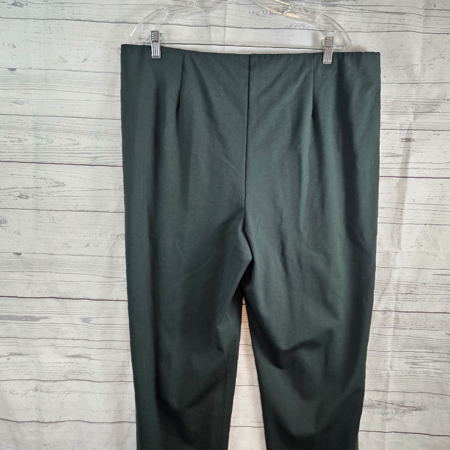 J. Jill J. Jill Womens Ponte Slim Leg Pants XL Evergreen Pull On High Rise Size 40" / US 18 - 4 Thumbnail