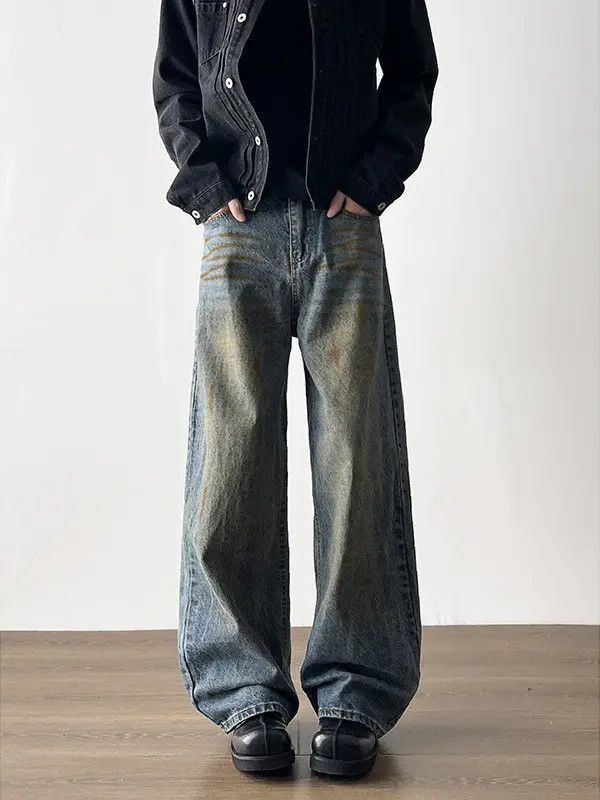 Japanese Brand × Jean Retro loose wide leg casual jeans Size US 32 / EU 48 - 2 Thumbnail