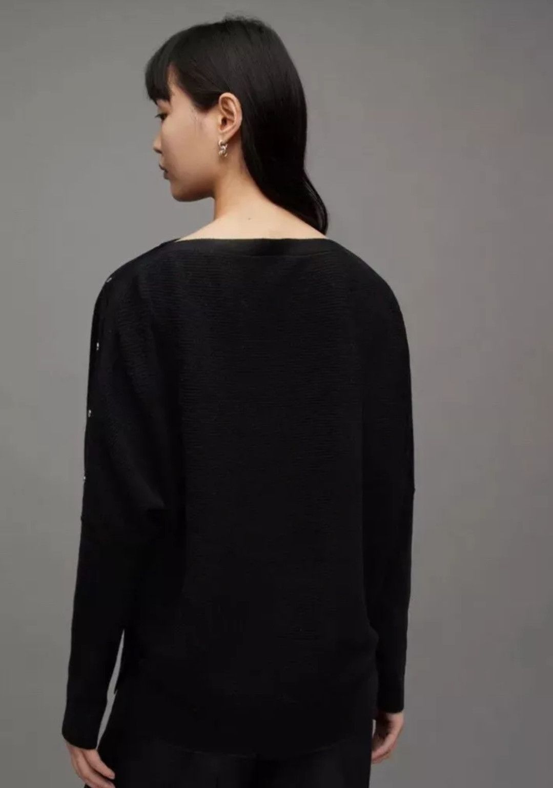 Allsaints Allsaints Raven Jumper Wool Cashmere Blend Sweater black Size M / US 6-8 / IT 42-44 - 6 Thumbnail