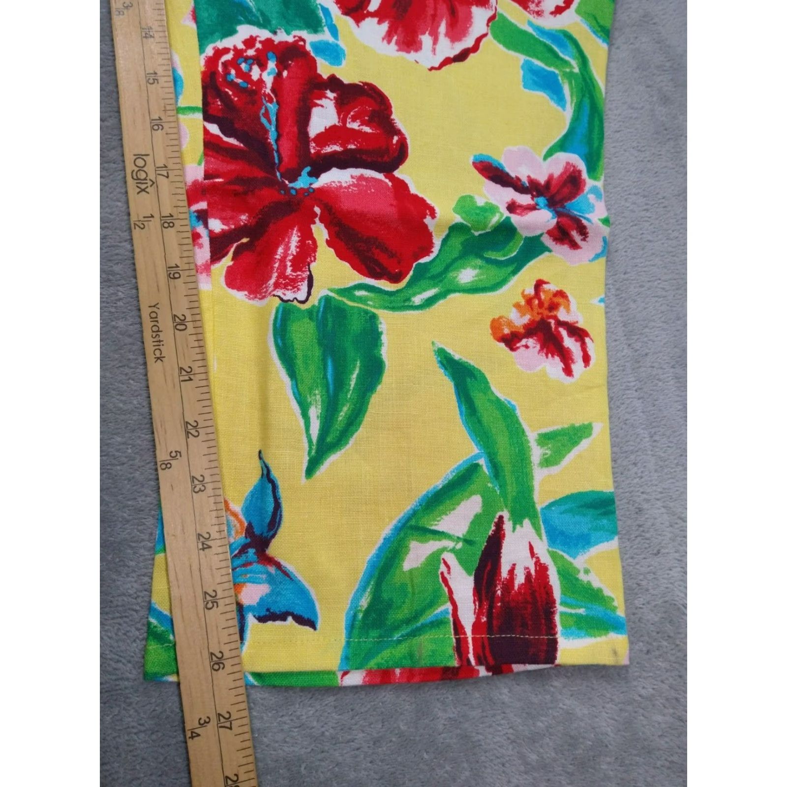 Ralph Lauren Ralph Lauren Pants Womens 14W Linen Floral Tropical Beachy Crop Beachtown Style Cropped High Rise 14W Multi Color Womens Size 36" / US 14 / IT 50 - 5 Thumbnail