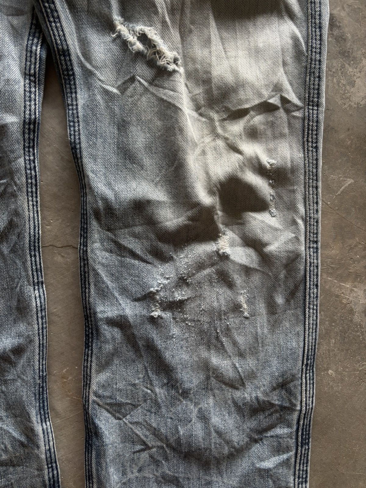 If Six Was Nine ARMY OF NO distressed japanese denim grunge punk stone wash Size US 32 / EU 48 - 11 Thumbnail