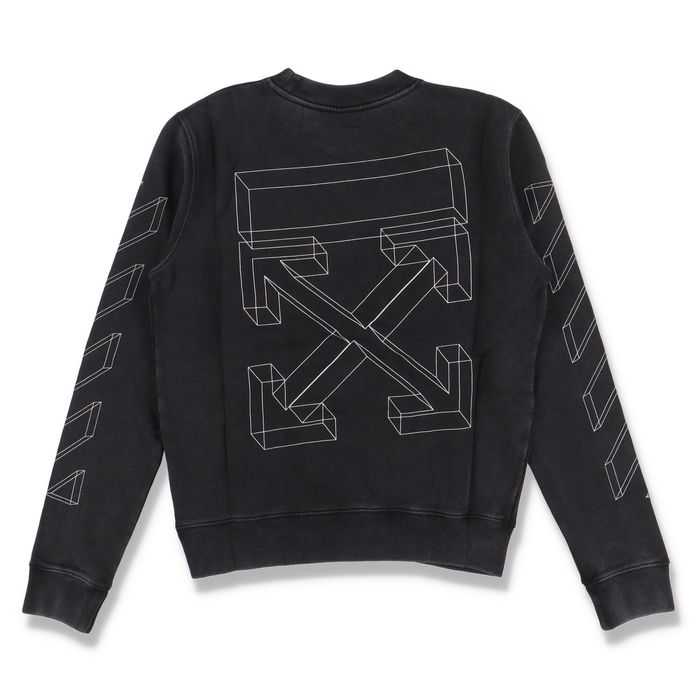 Black diag arrows clearance sweatshirt