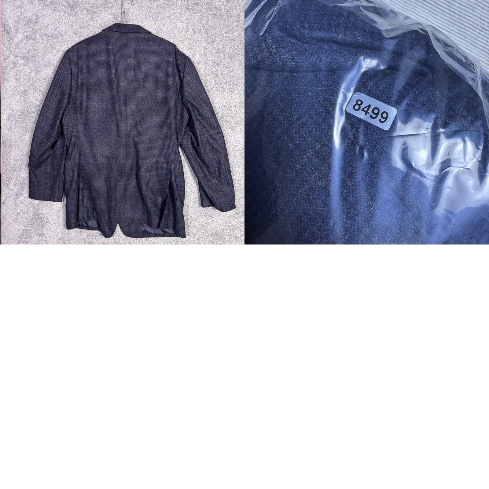 Joseph Abboud Joseph Abboud Blazer Men 42R Sport Coat Wool Windowpane Blue Notch Lapel Modern Vintage? No Size 42R - 9 Thumbnail