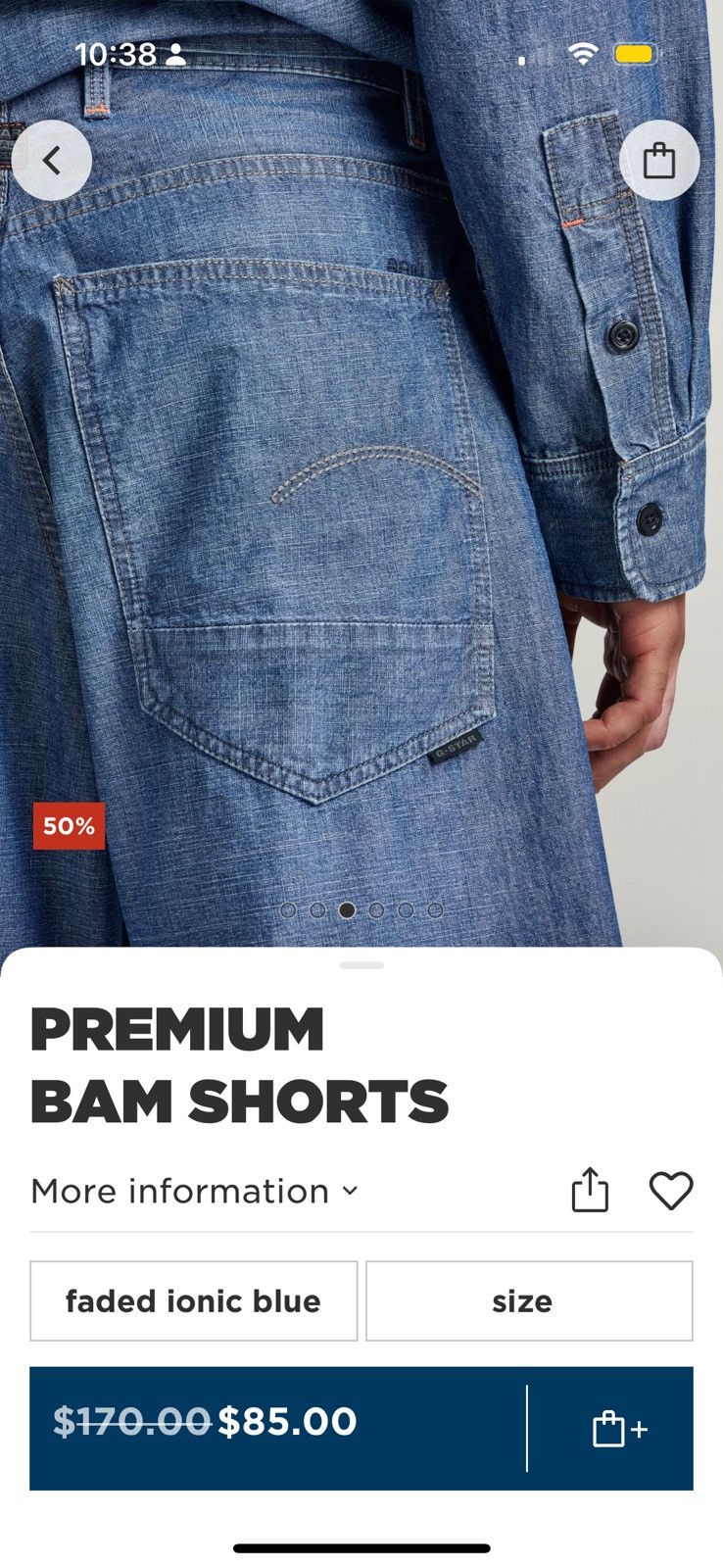 G-Star G Star Raw Bam Short Size US 32 / EU 48 - 10 Thumbnail