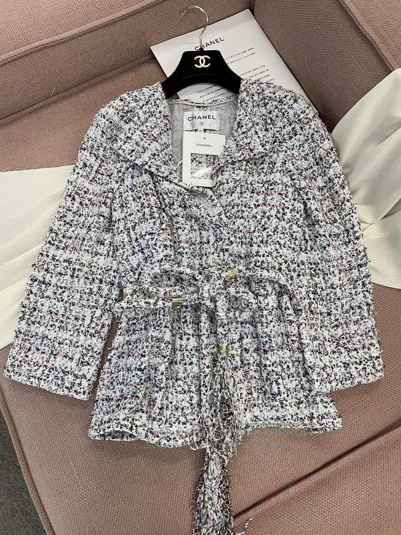 Chanel Chanel Greek series lace-with tweed jacket Size XXS / US 00 / IT 34 - 1 Thumbnail