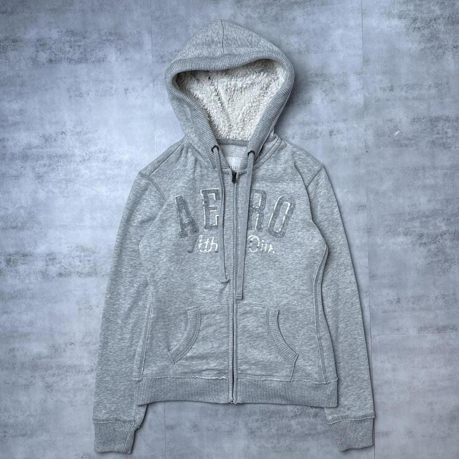 Aeropostale Y2K Aeropostale Fur Hoodie Zip Up Jacket Size S / US 4 / IT 40 - 1 Thumbnail