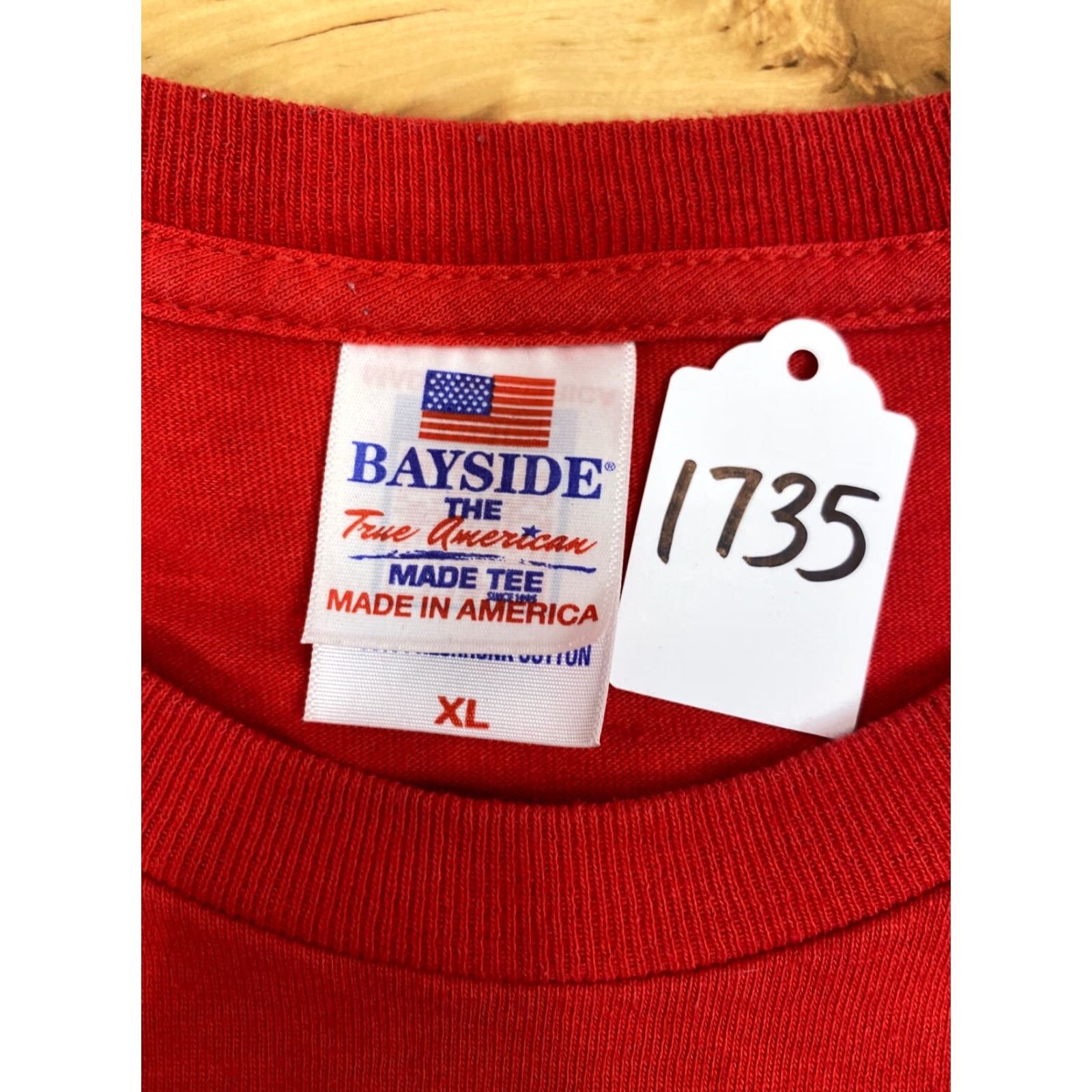 Vintage Bayside T Shirt Red Short Sleeve XL Men Logo Crew Neck 1735 Union Teacher Bestsellers BaySide Together We Are Stronger T-Shirt Size US XL / EU 56 / 4 - 3 Thumbnail