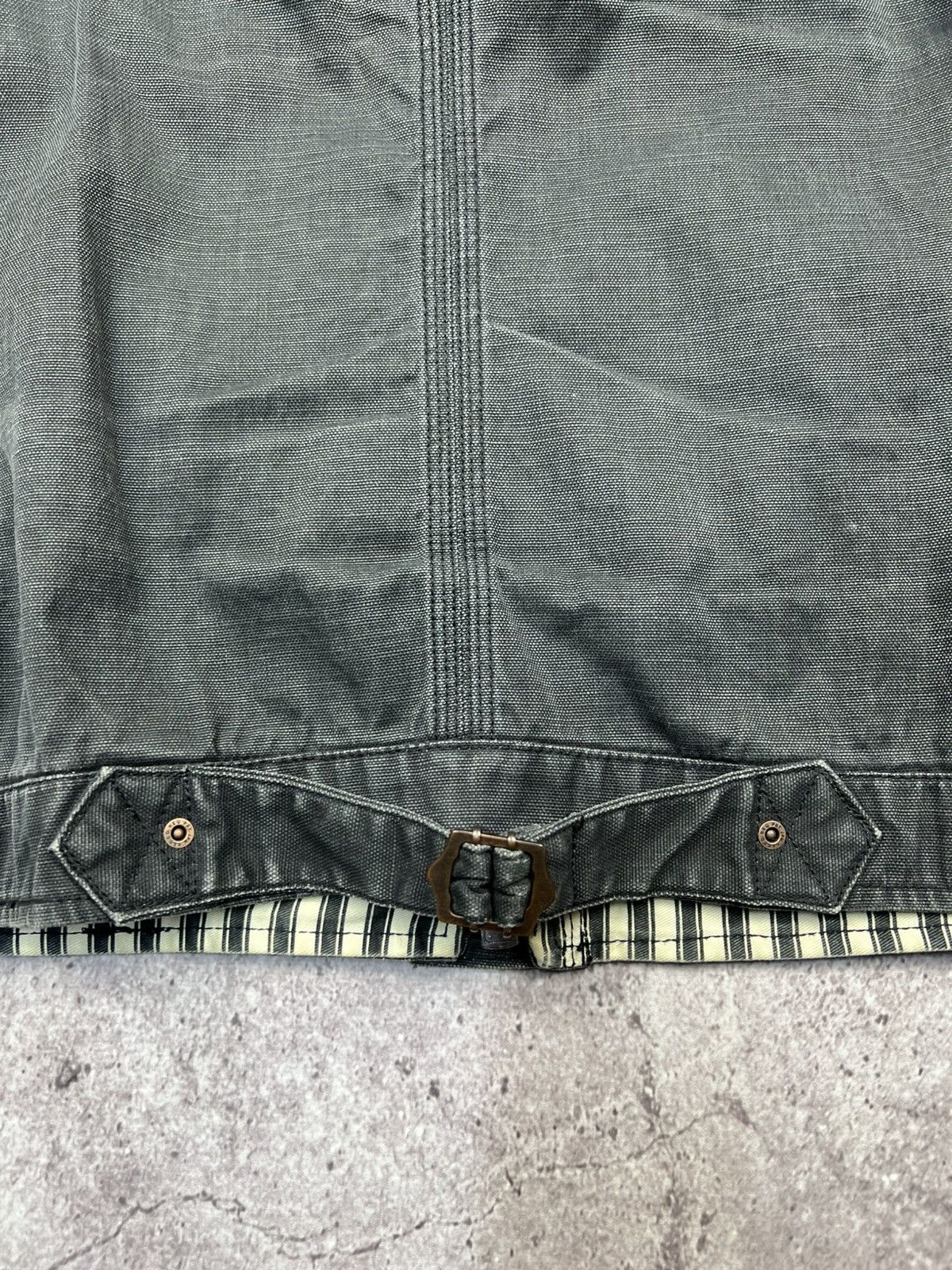 Japanese Brand Vintage Y2K grunge biker raw denim jacket Rick Owens style Size L / US 10 / IT 46 - 9 Thumbnail