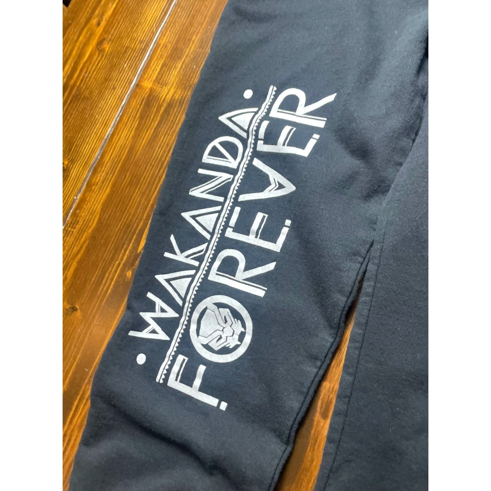 Vintage Marvel Pants Women's Size Medium Black Jogger Wakanda Forever Black Panther Size 27" / US 4 / IT 40 - 3 Thumbnail