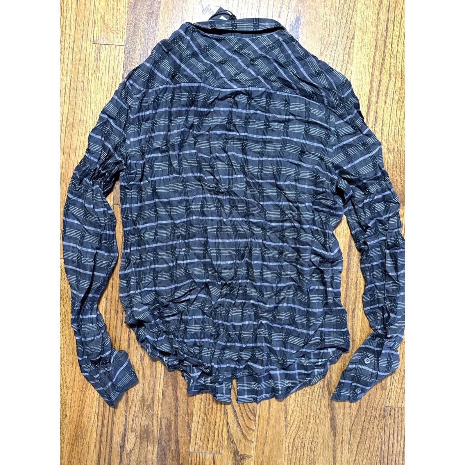 Paige Paige Plaid Long Sleeve Shirt S Blouse Womens Multicolor Tie C21 Size S / US 4 / IT 40 - 5 Thumbnail