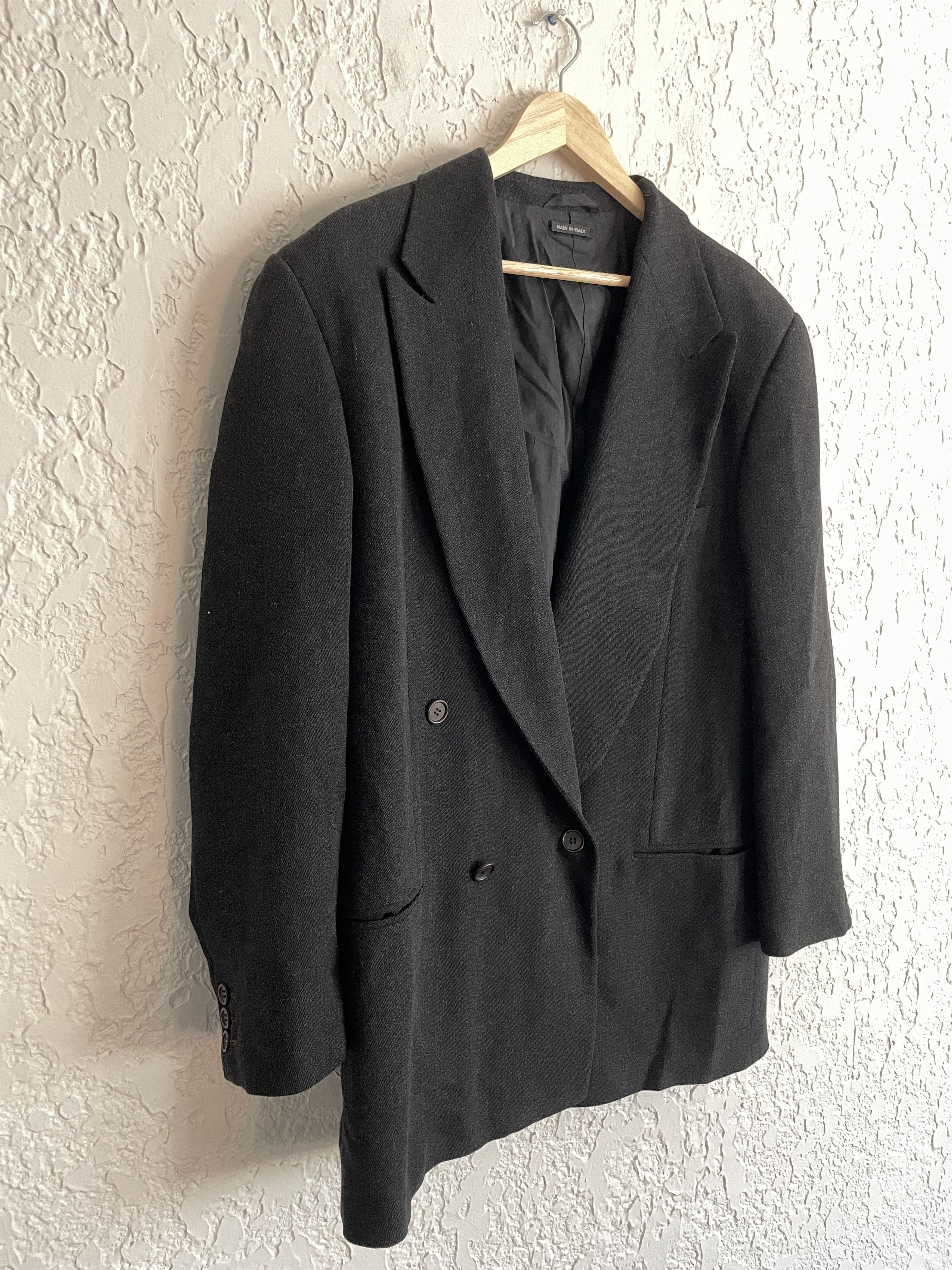 Giorgio Armani 🔥 Giorgio Armani® RARE 90s Twill Double Breasted Blazer Size 44R - 10 Thumbnail