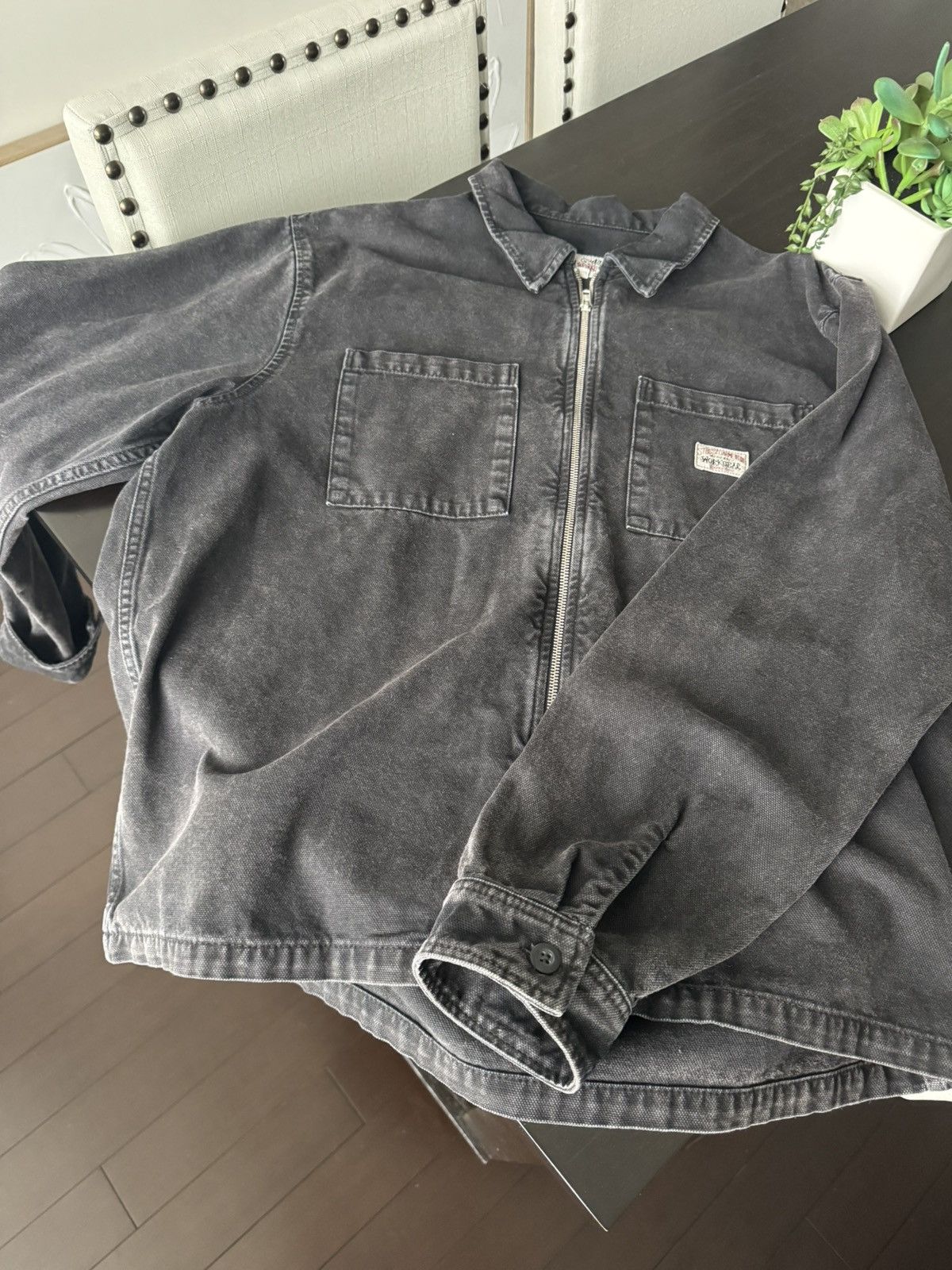 Stussy Stussy workwear black jacket Size US L / EU 52-54 / 3 - 1 Thumbnail