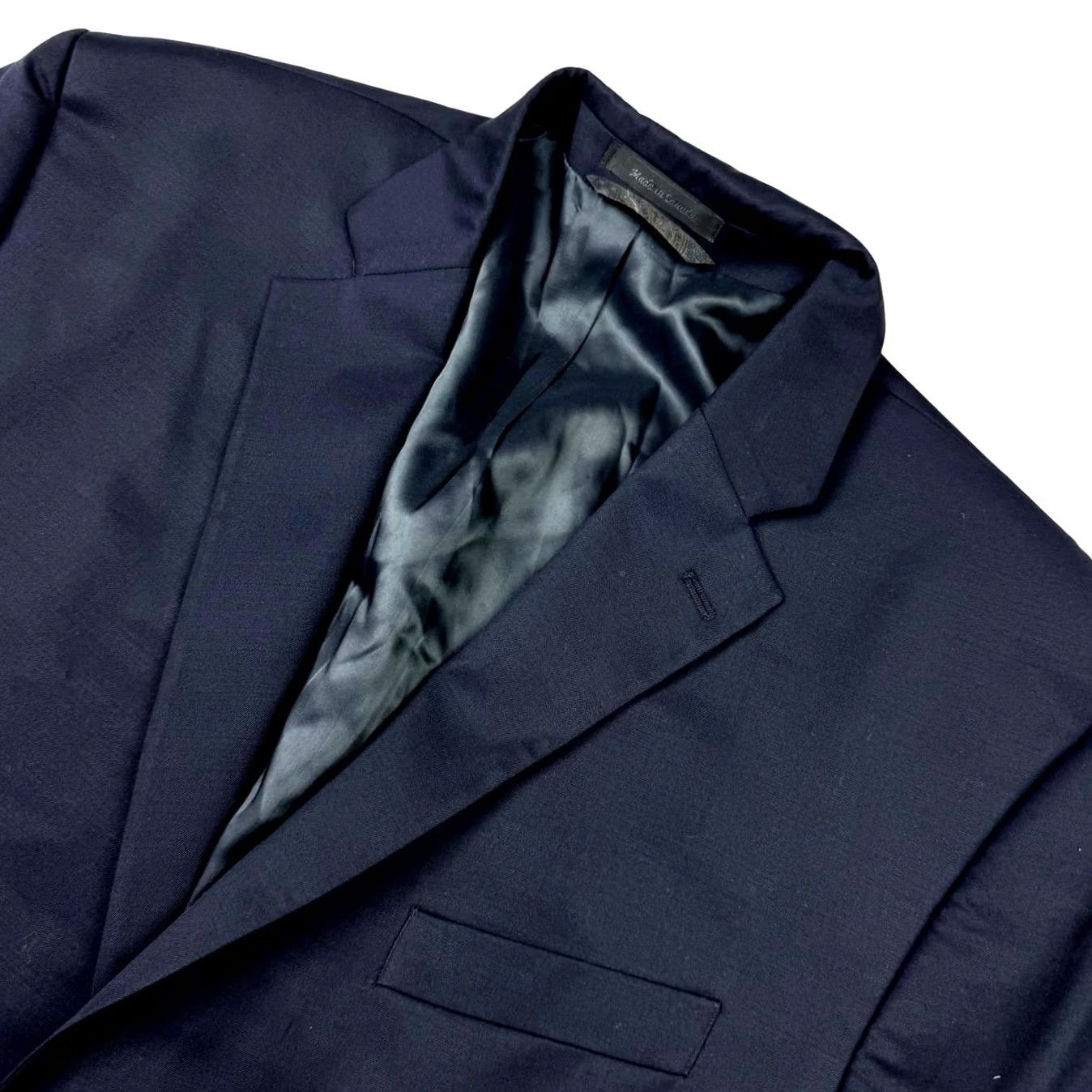 Ralph Lauren VINTAGE Ralph Lauren LRL Blazer Men 2-Button Wool Navy Blue 50R Notch Lapel 50R Mens Size 50R - 2 Thumbnail