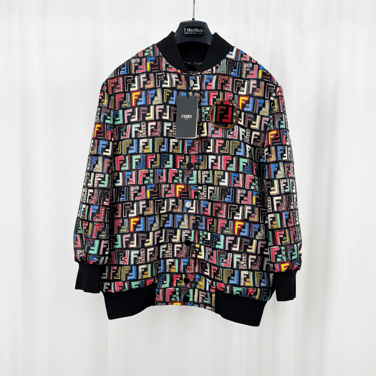 Fendi Fendi Monogram Embroidered Rivet Letter Jacket Size S / US 4 / IT 40 - 1 Thumbnail