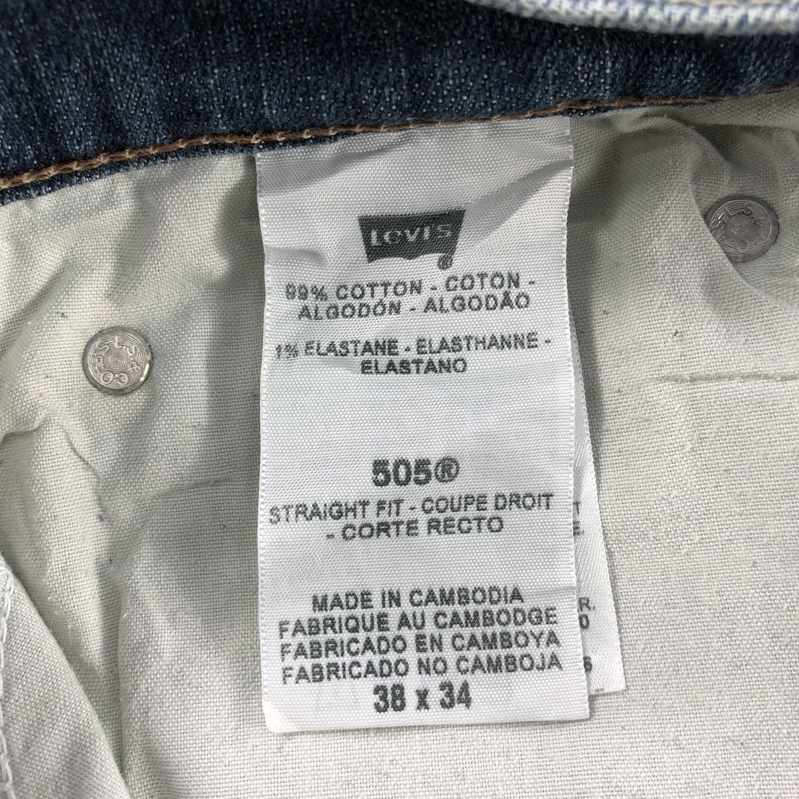 Levi's × Vintage Vintage Blue Wash Levis 505 Jeans-JM1724 Size US 39 - 10 Thumbnail