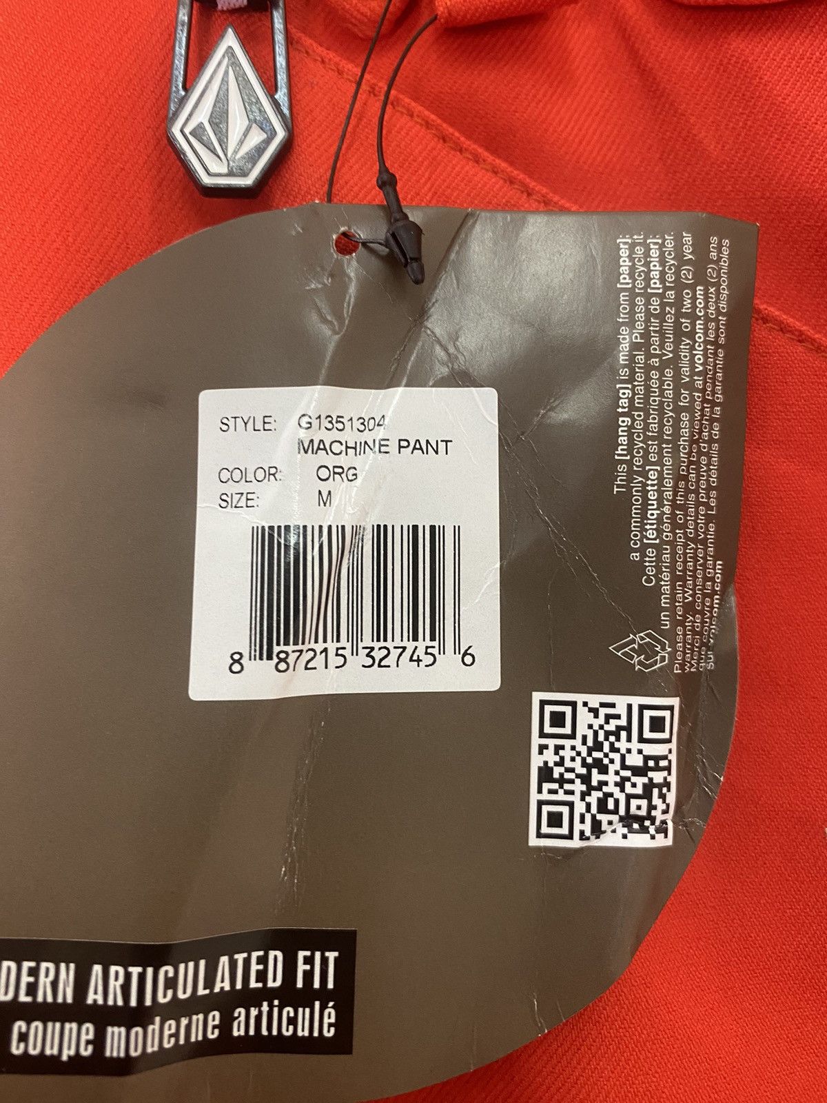 Volcom 2014 VOLCOM MACHINE PANT ZIP TECH NEW WITH TAG Size US 35 - 14 Thumbnail
