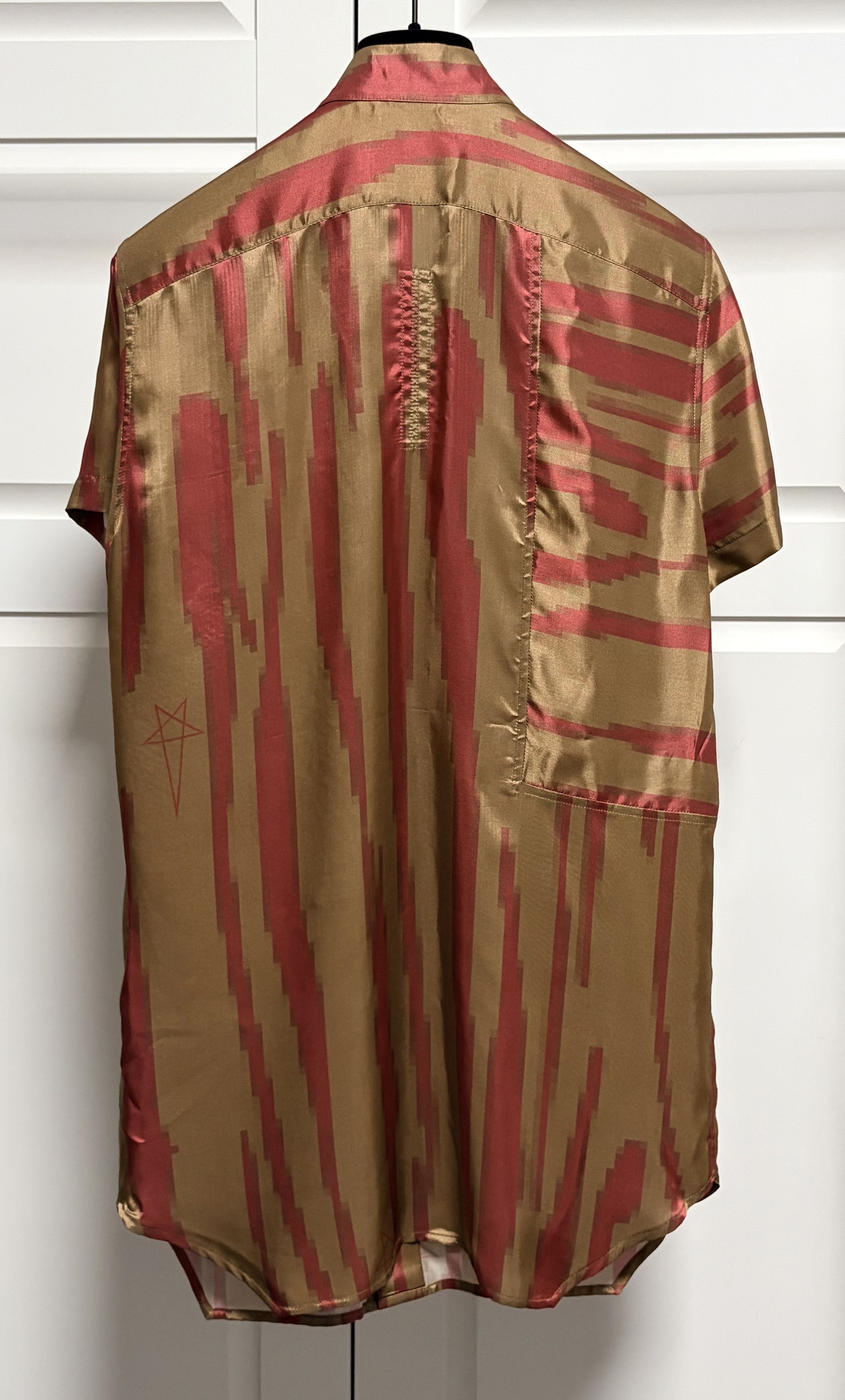 Rick Owens Rick Owens Pentagram Golf Shirts In Honey Size US M / EU 48-50 / 2 - 3 Thumbnail