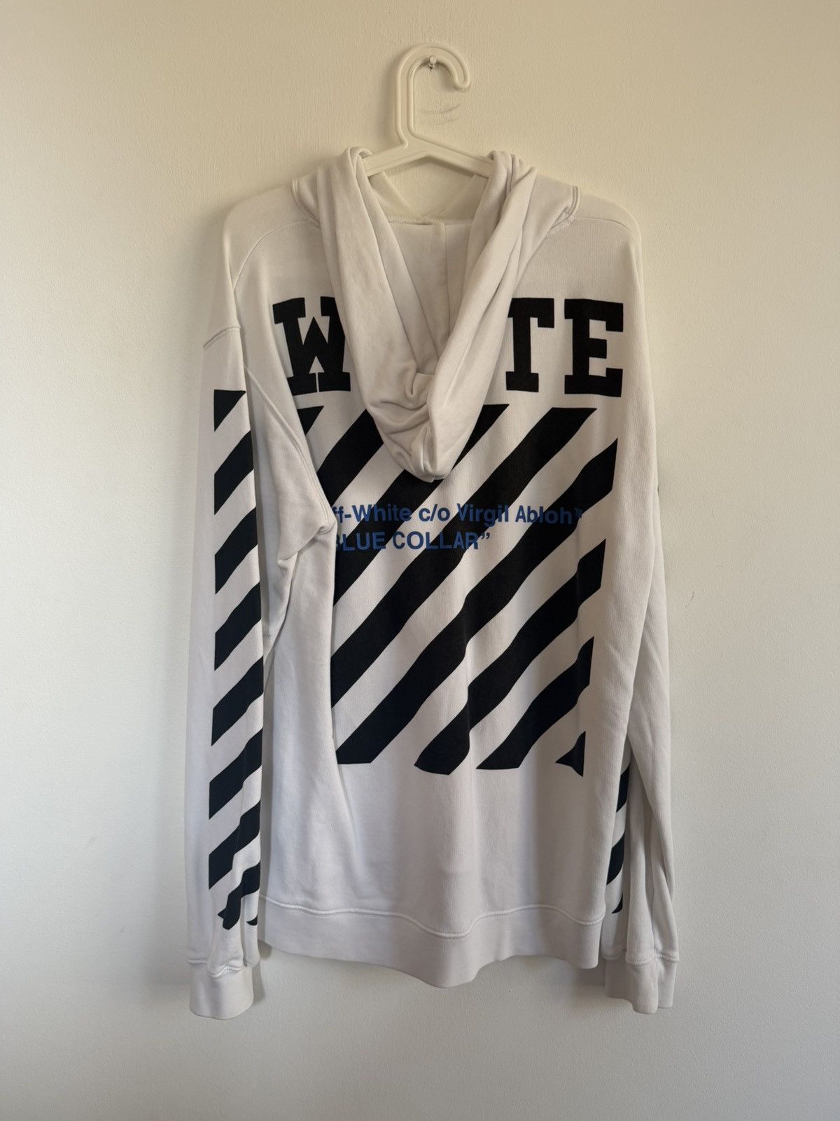Off-White Off White “Blue Collar” Hoodie Size US L / EU 52-54 / 3 - 2 Thumbnail