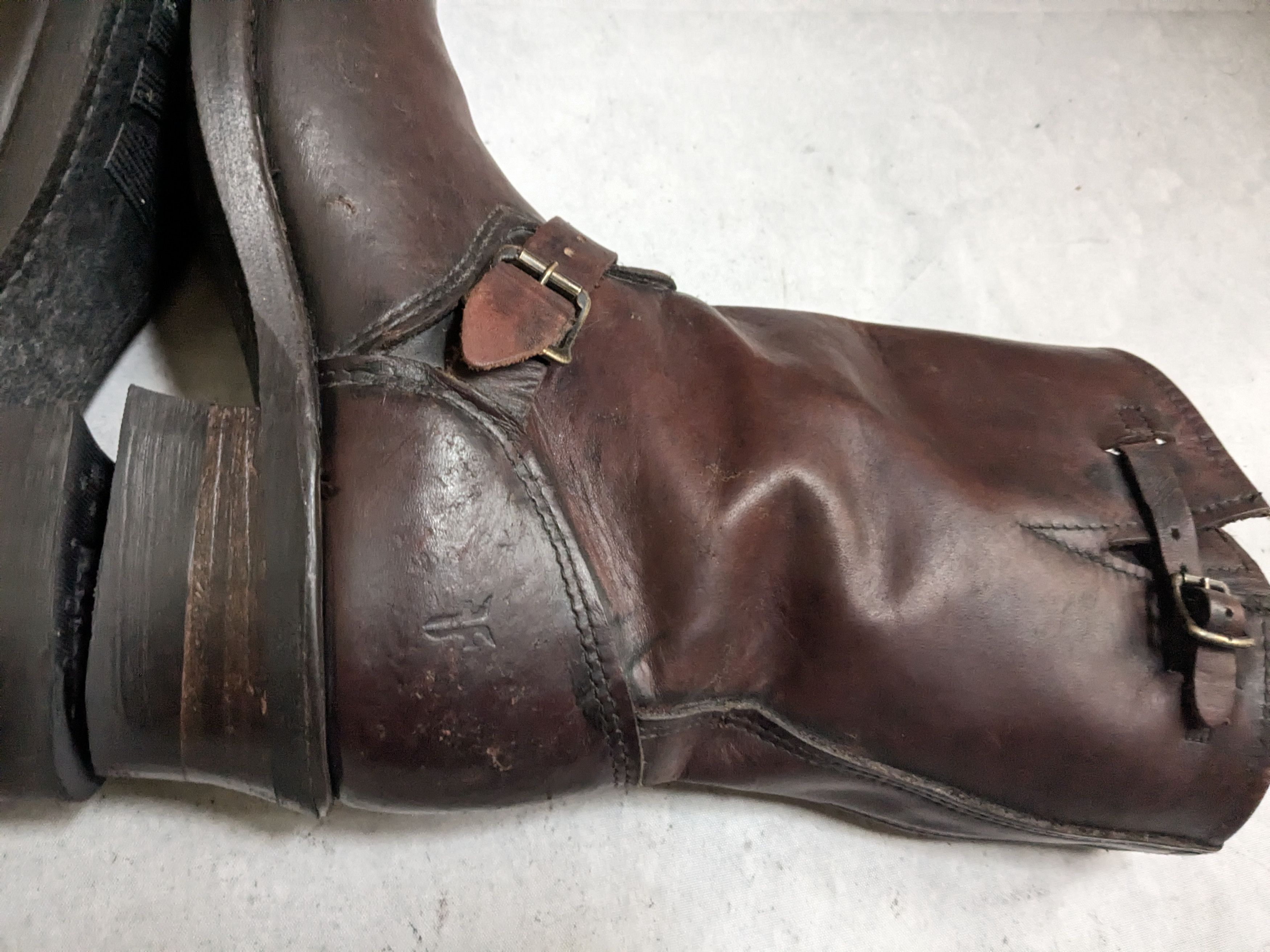 Frye Frye Engineer Boots Brown 8.5 M USA Leather Strap Buckle Size US 8.5 / EU 41-42 - 11 Thumbnail