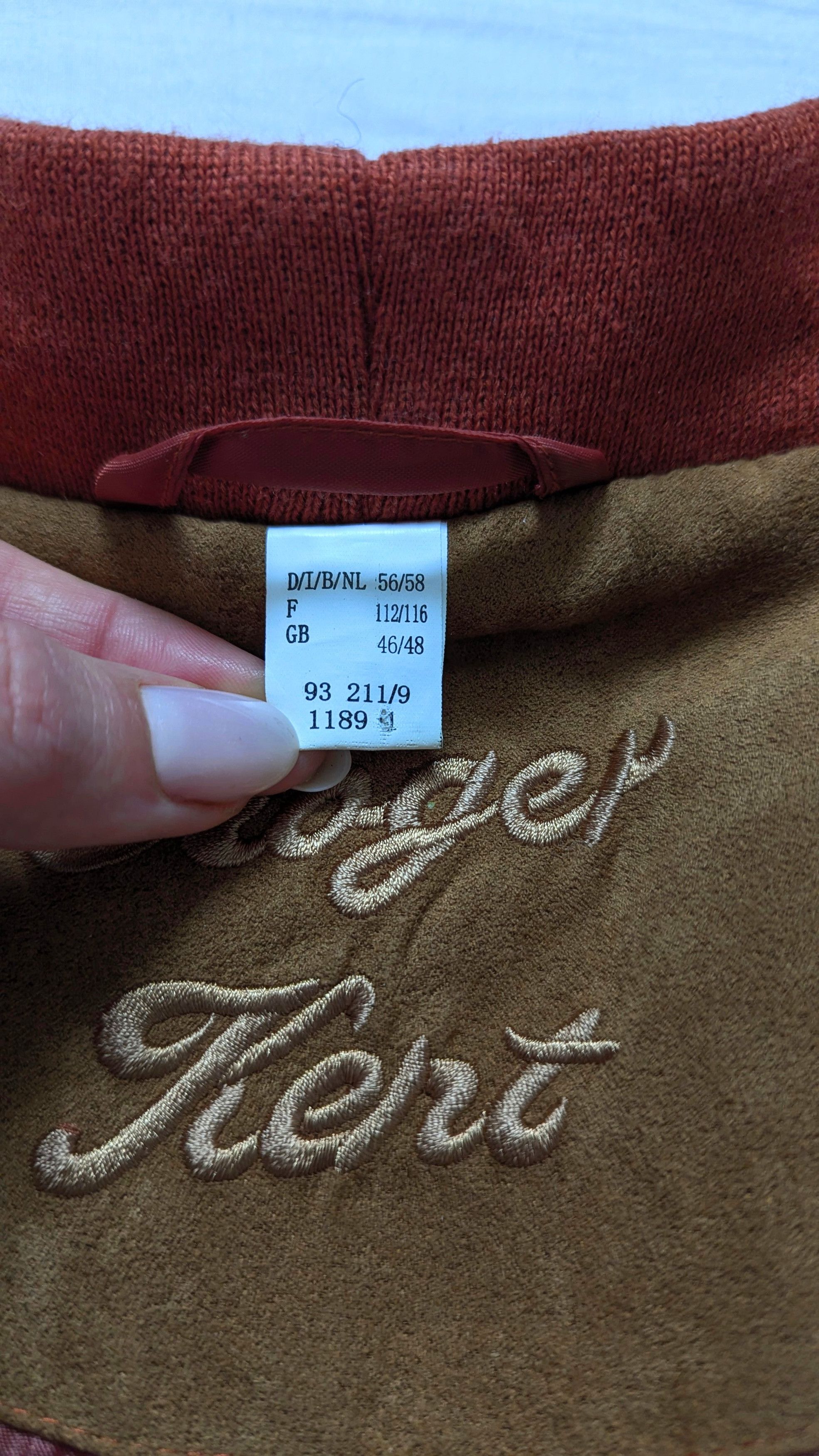 Vintage Vintage bomber with wool Orange baseball streetwear Size US XL / EU 56 / 4 - 5 Thumbnail