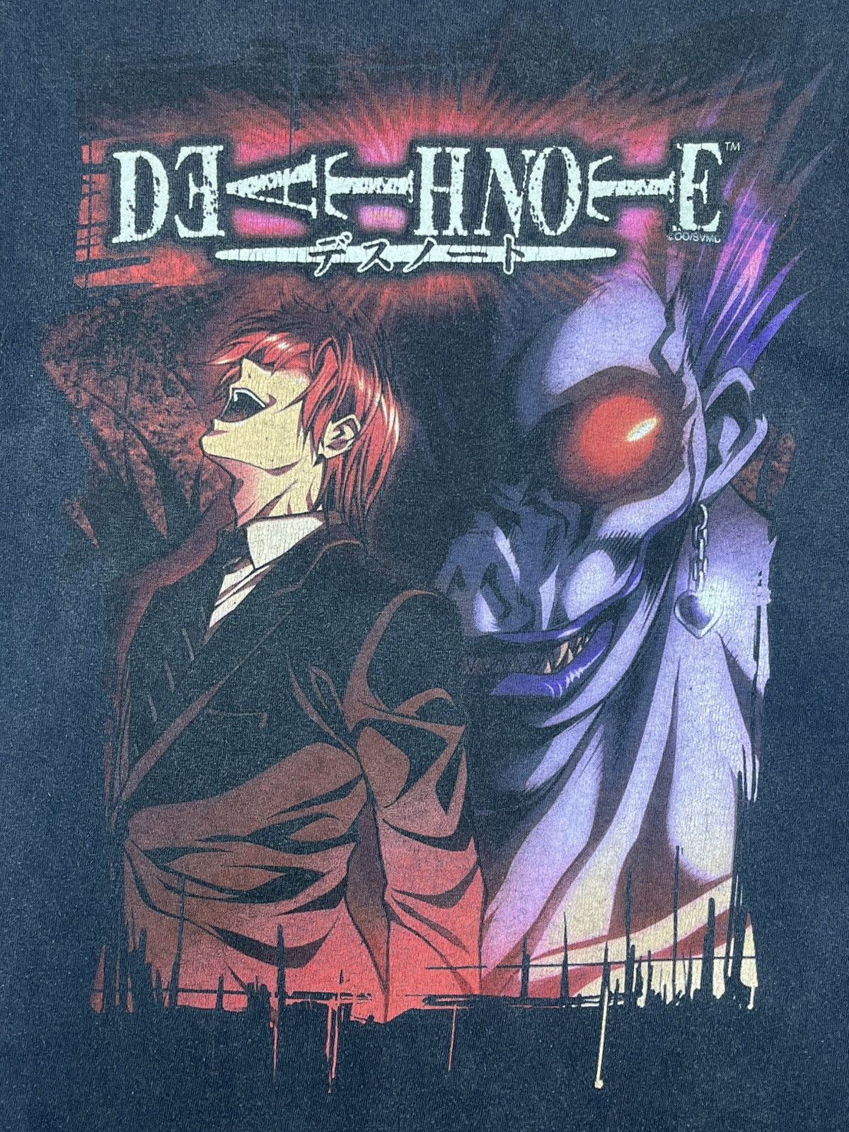 Anime Vintage Death Note Tee (Light Yagami & Ryuk) RARE! Size US M / EU 48-50 / 2 - 3 Thumbnail