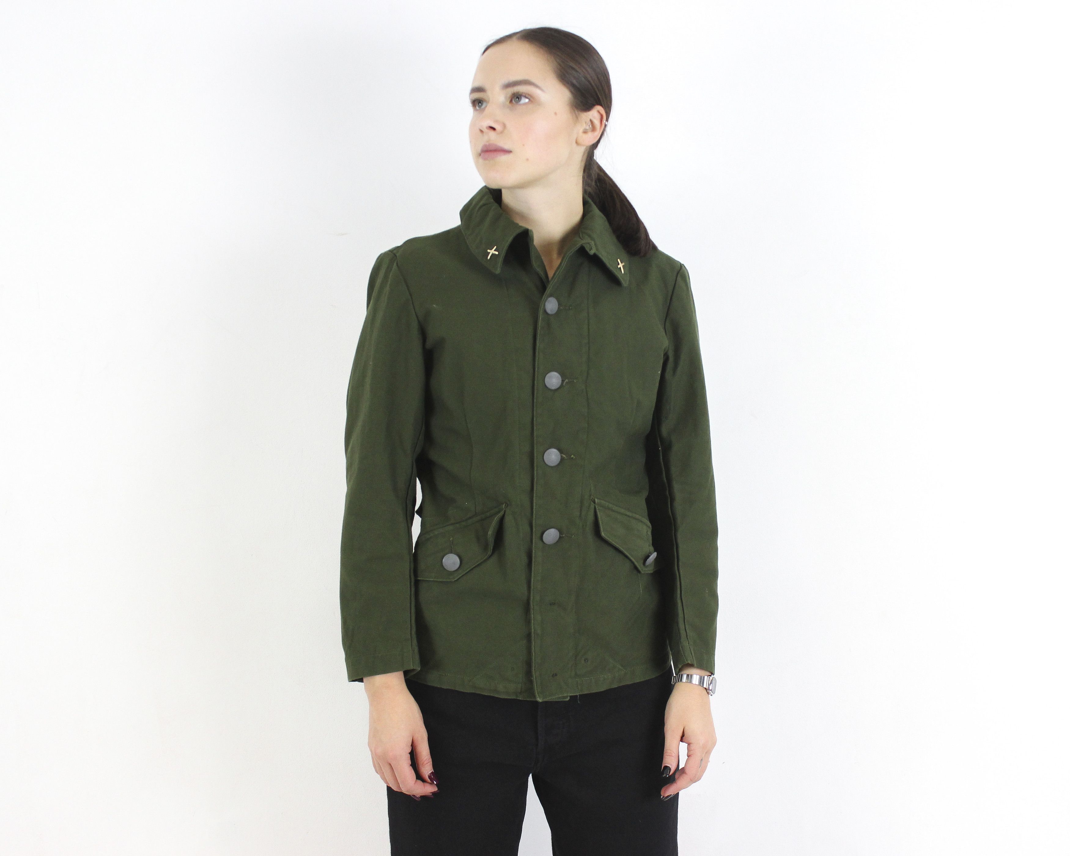 Japanese Brand × Vintage Swedish 1974 M Army Norsel Field Jacket Cargo Canvas Jeep Size M / US 6-8 / IT 42-44 - 1 Thumbnail