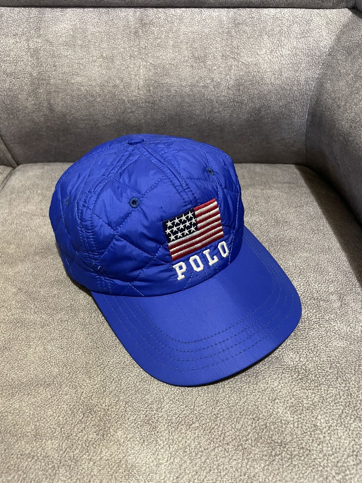 Polo Ralph Lauren × Vintage Vintage Polo Sport USA Flag Cap Size ONE SIZE - 8 Thumbnail