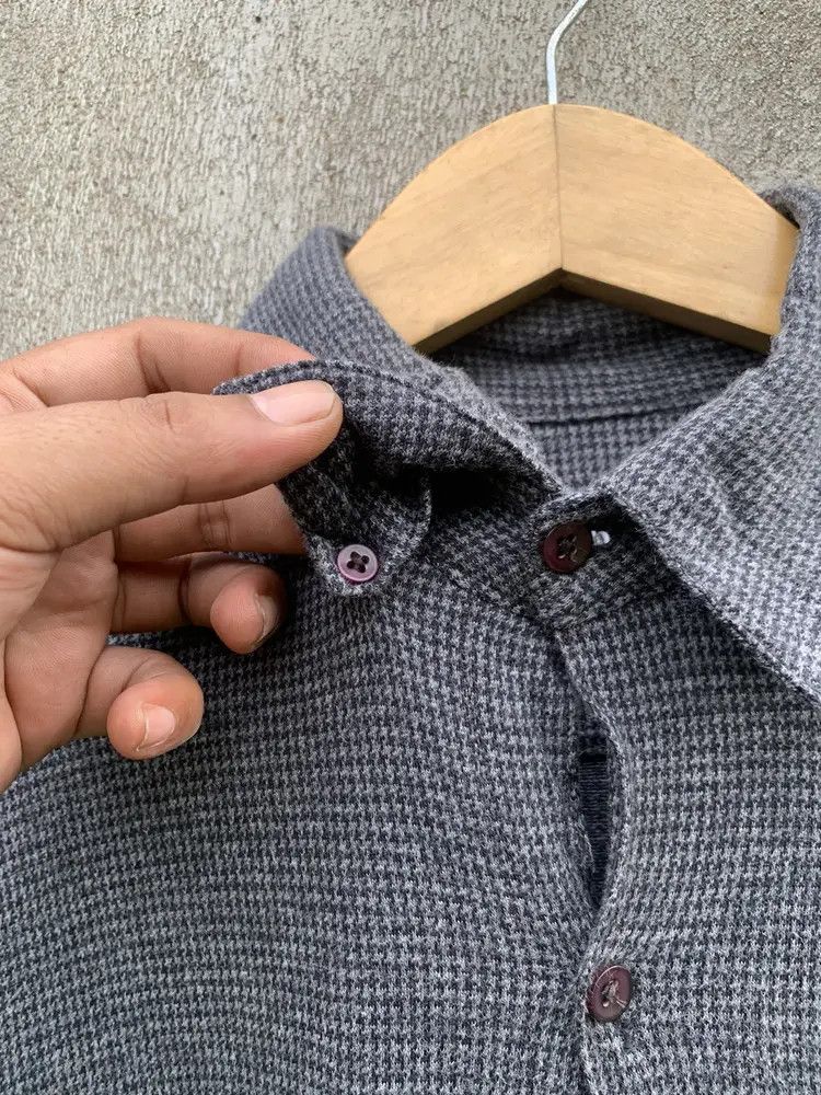 Adolfo Dominguez Adolfo dominguez hounsdtooth flannel shirt Size US L / EU 52-54 / 3 - 3 Thumbnail