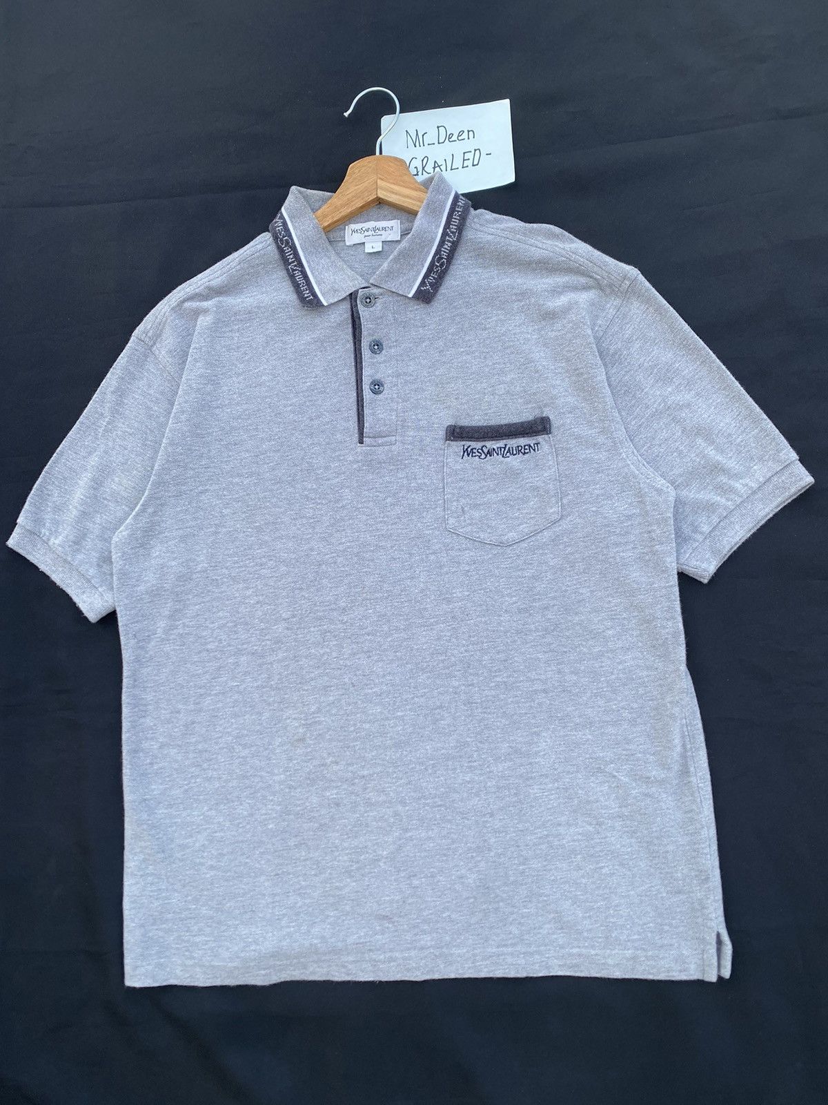 Yves Saint Laurent Rare Vintage Yves Saint Laurent YSL Polo Shirt Size US L / EU 52-54 / 3 - 4 Thumbnail