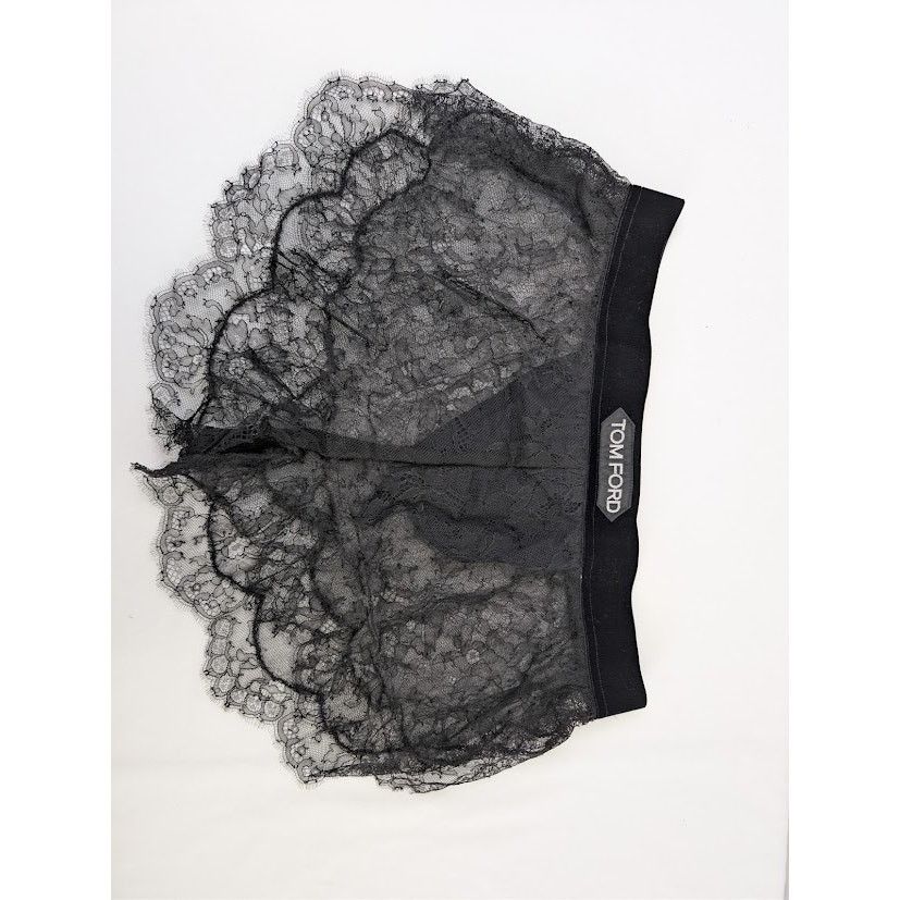 Tom Ford o1rshd1 Size: L / Lace Boxer Short in Black Size US 34 / EU 50 - 2 Thumbnail