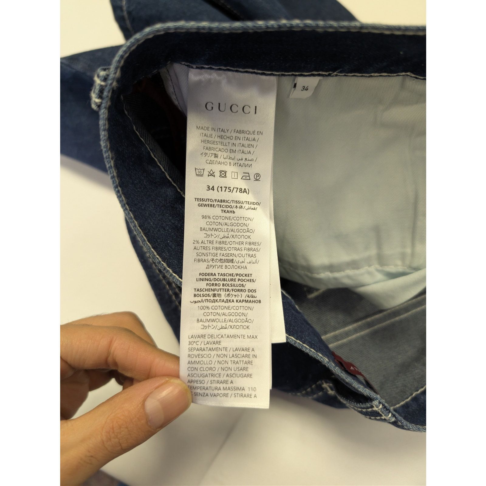 Gucci o1rshd1 Denim Shorts in Blue Size US 34 / EU 50 - 15 Thumbnail