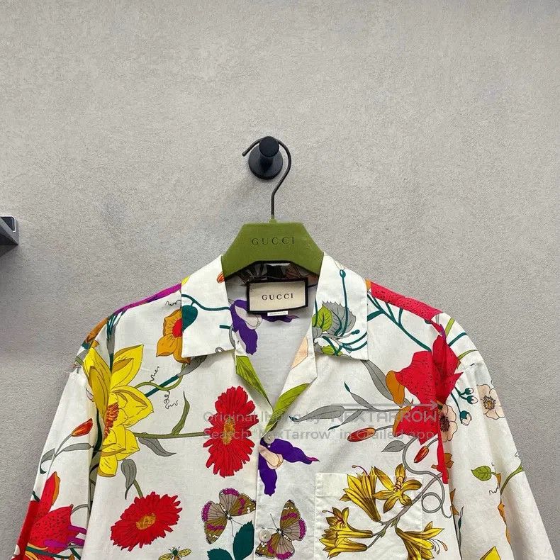 Gucci Gucci Floral shirt with short sleeves Size US S / EU 44-46 / 1 - 4 Thumbnail