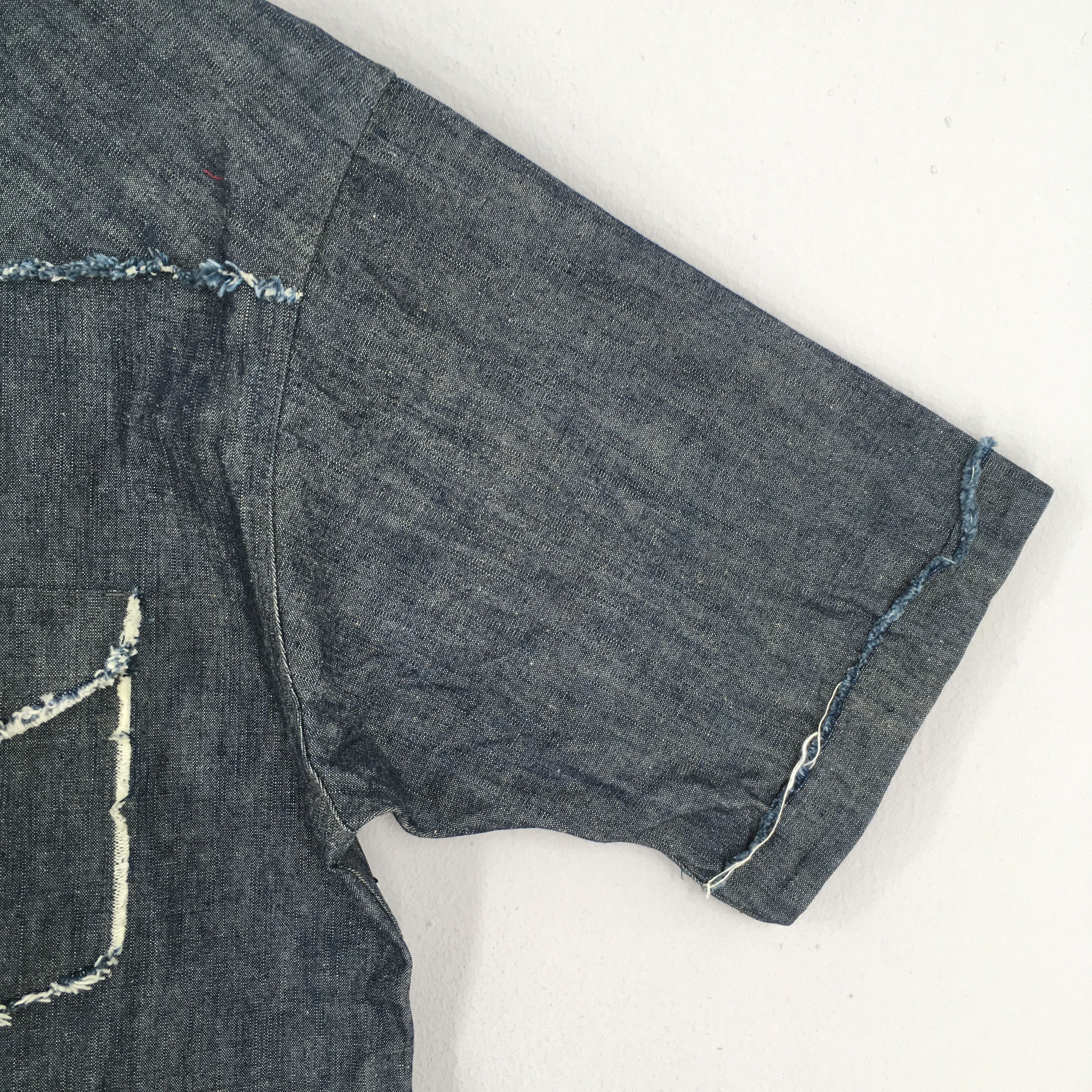 If Six Was Nine × Yoshiyuki Konishi Vintage 90s Ficce Jeans Denim Shirt Medium Size US M / EU 48-50 / 2 - 4 Thumbnail