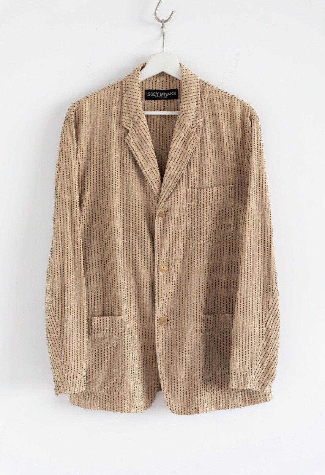 Issey Miyake Issey Miyake Men 04SS Hand-Stitched Topstitch Blazer J4 Size US S / EU 44-46 / 1 - 1 Thumbnail