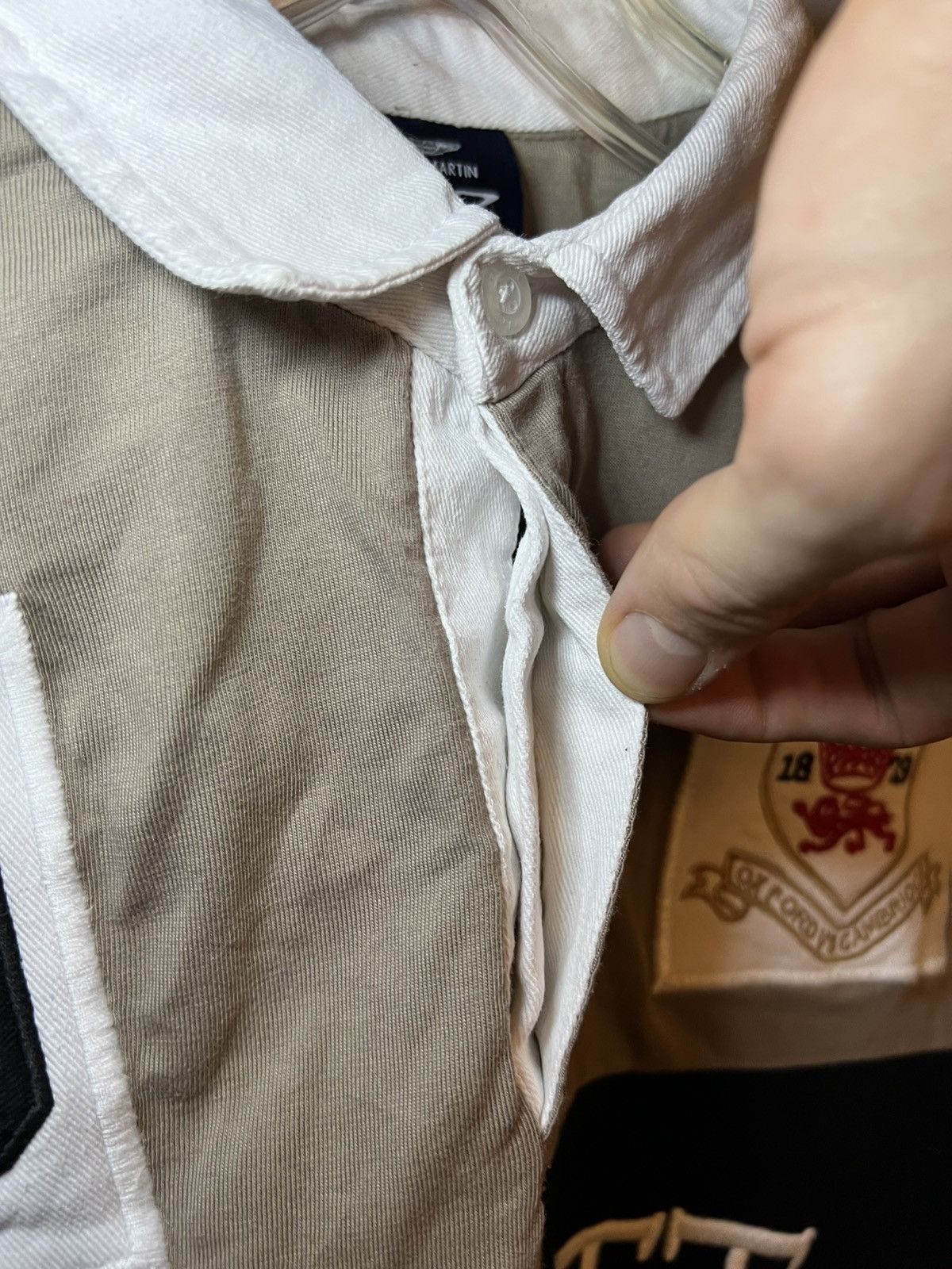 Hackett Vintage Hackett X Aston Martin polo crest longsleeve shirt Size US XL / EU 56 / 4 - 8 Thumbnail