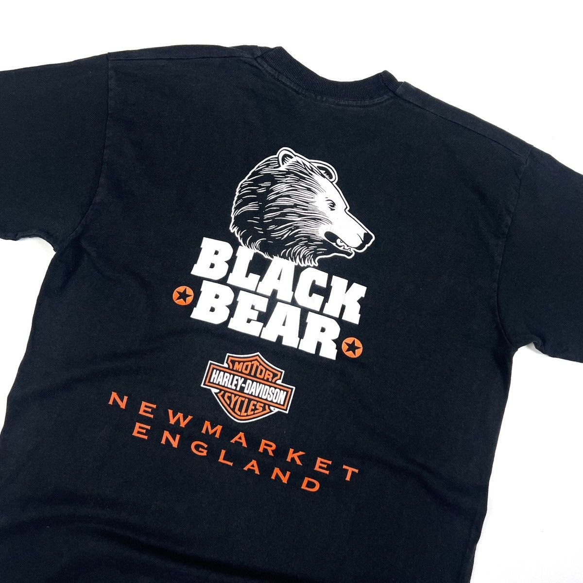 Band Tees × Harley Davidson × Vintage Vintage 1995 Harley Davidson USA Black Cotton Moto T Shirt Size US M / EU 48-50 / 2 - 3 Thumbnail