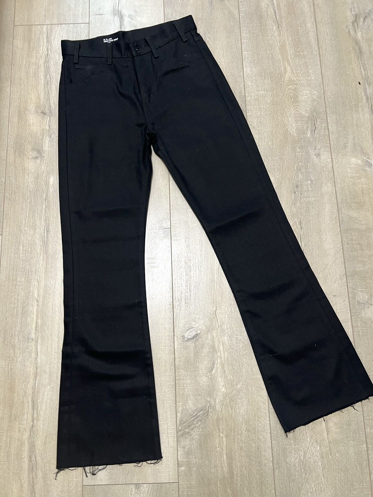 Celine × Hedi Slimane FW21 Raw Hem Dylan Flared Denim sz27 Size US 27 - 2 Thumbnail
